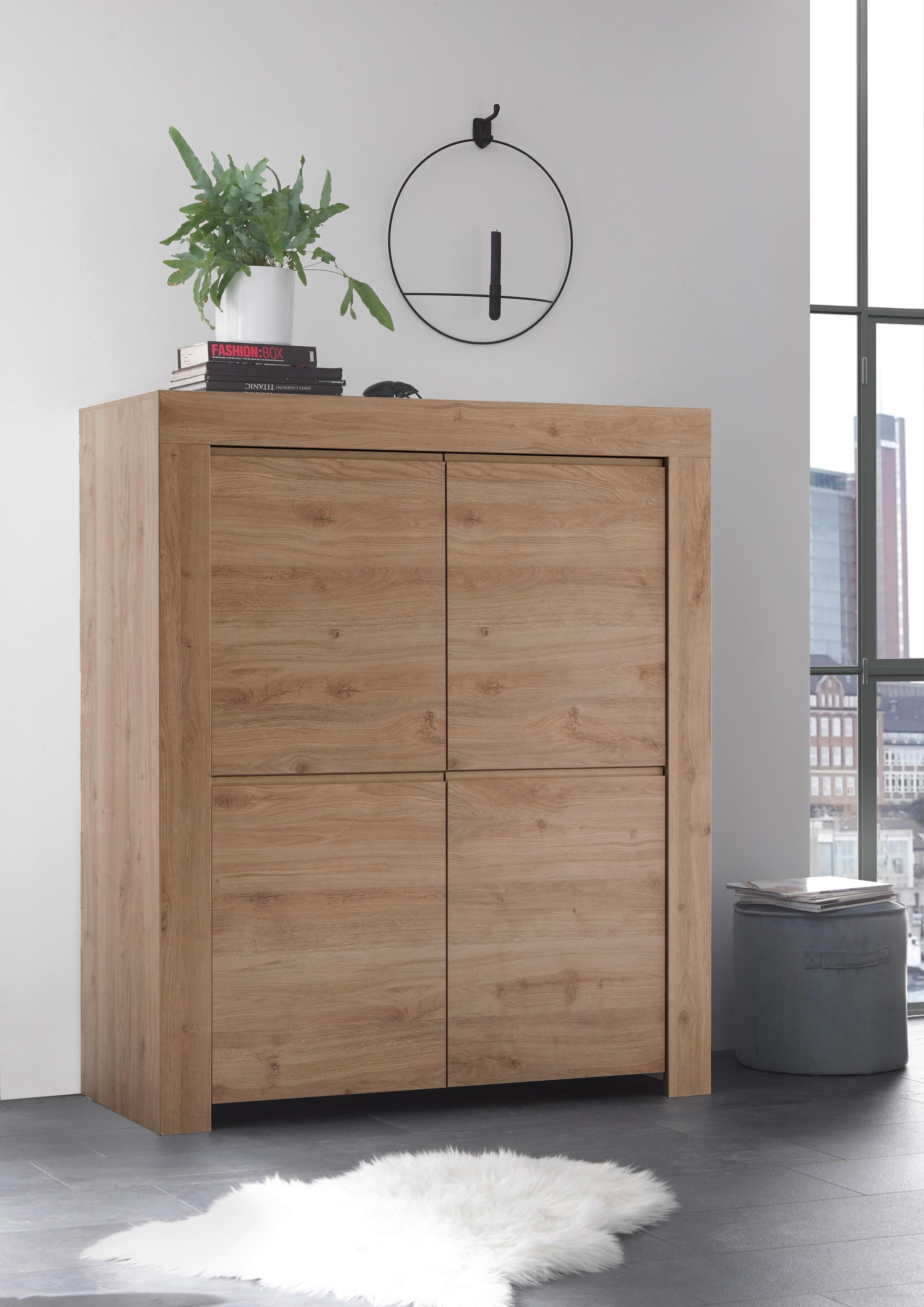 Home affaire Highboard "Firenze" Breite 110 cm günstig online kaufen