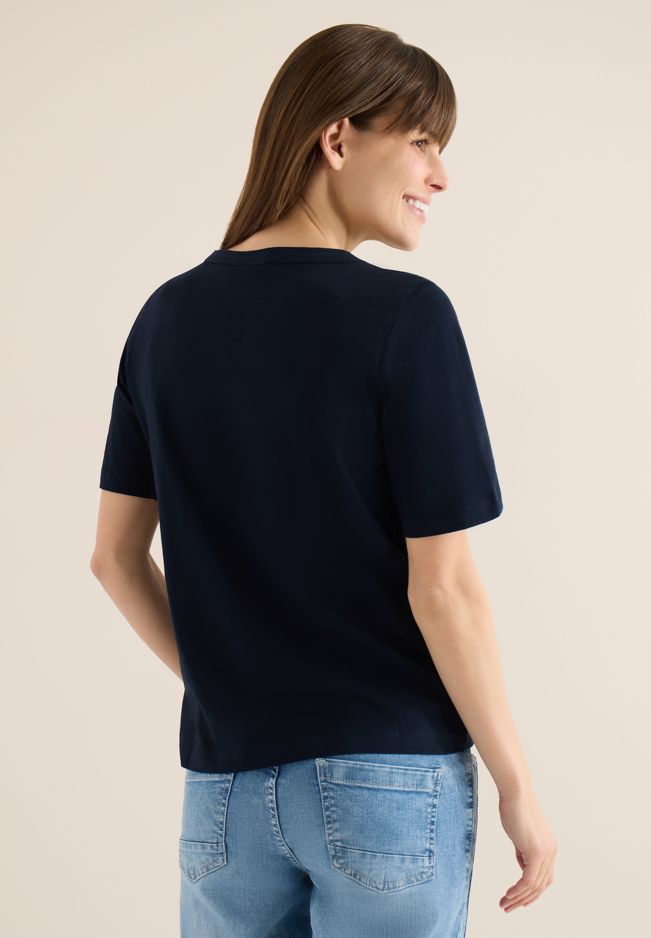 Cecil T-Shirt mit U-Boot-Ausschnitt günstig online kaufen