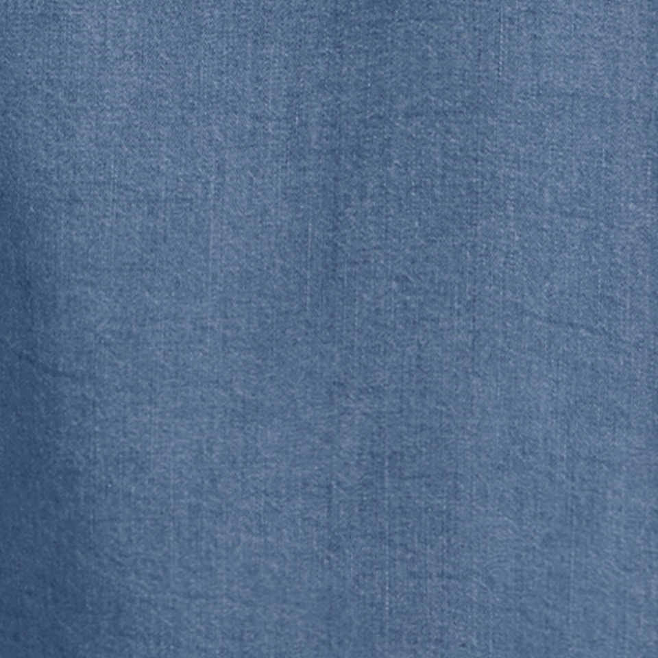 STREET ONE Jeansbluse, Kragen und halbe Knopfleiste am Ausschnitt