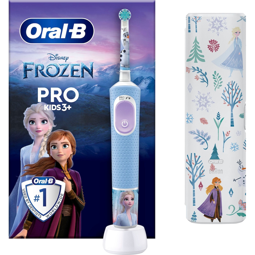 Oral-B Elektrische Zahnbürste »Pro Kids Frozen«, 1 St. Aufsteckbürsten