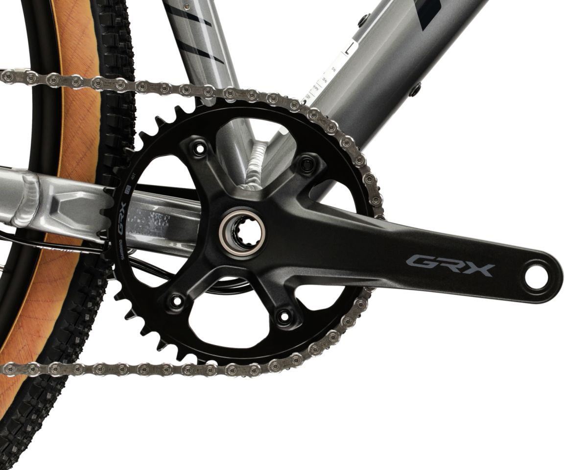 Kross Gravelbike »Gravelbike Esker 5.0 GRX 1X12 Grau 12 Gänge« 12 Gang Shimano GRX RX822 Schaltwerk Kettenschaltung