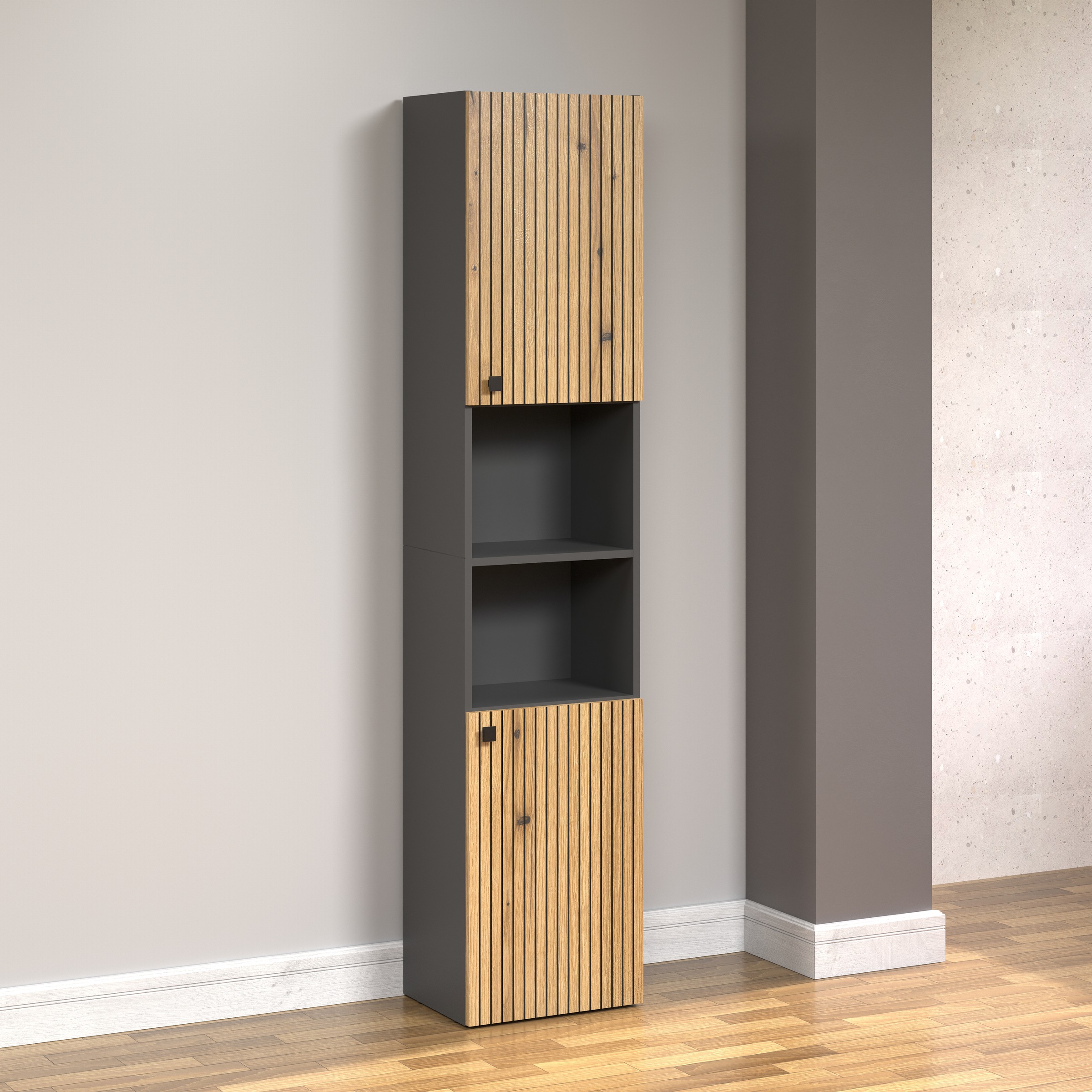 welltime Hochschrank "Amrum", Badezimmerschrank mit und ohne Schublade - (B günstig online kaufen