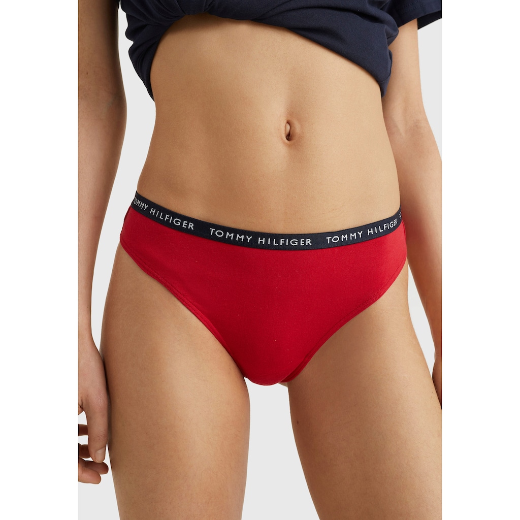 Tommy Hilfiger Underwear T-String, (3 St.), mit schmalem Logobündchen