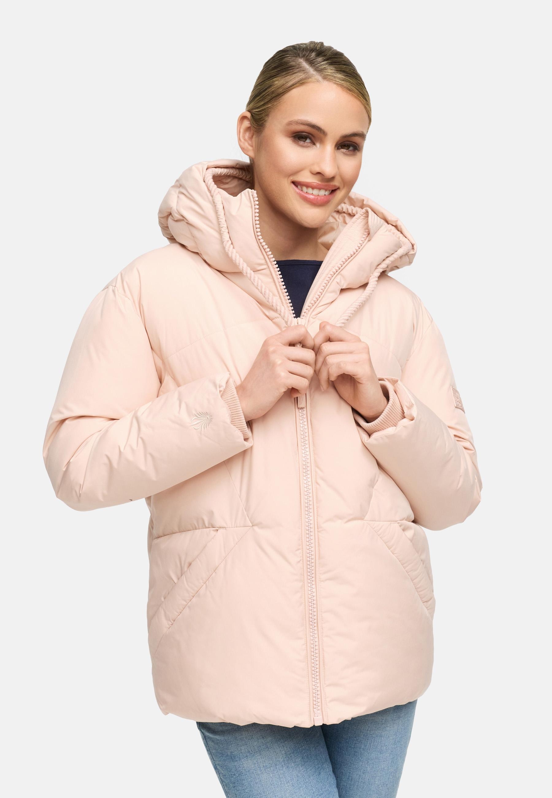 Navahoo Steppjacke »Pastellzauber 14«, mit Kapuze, Winterjacke mit Kapuze