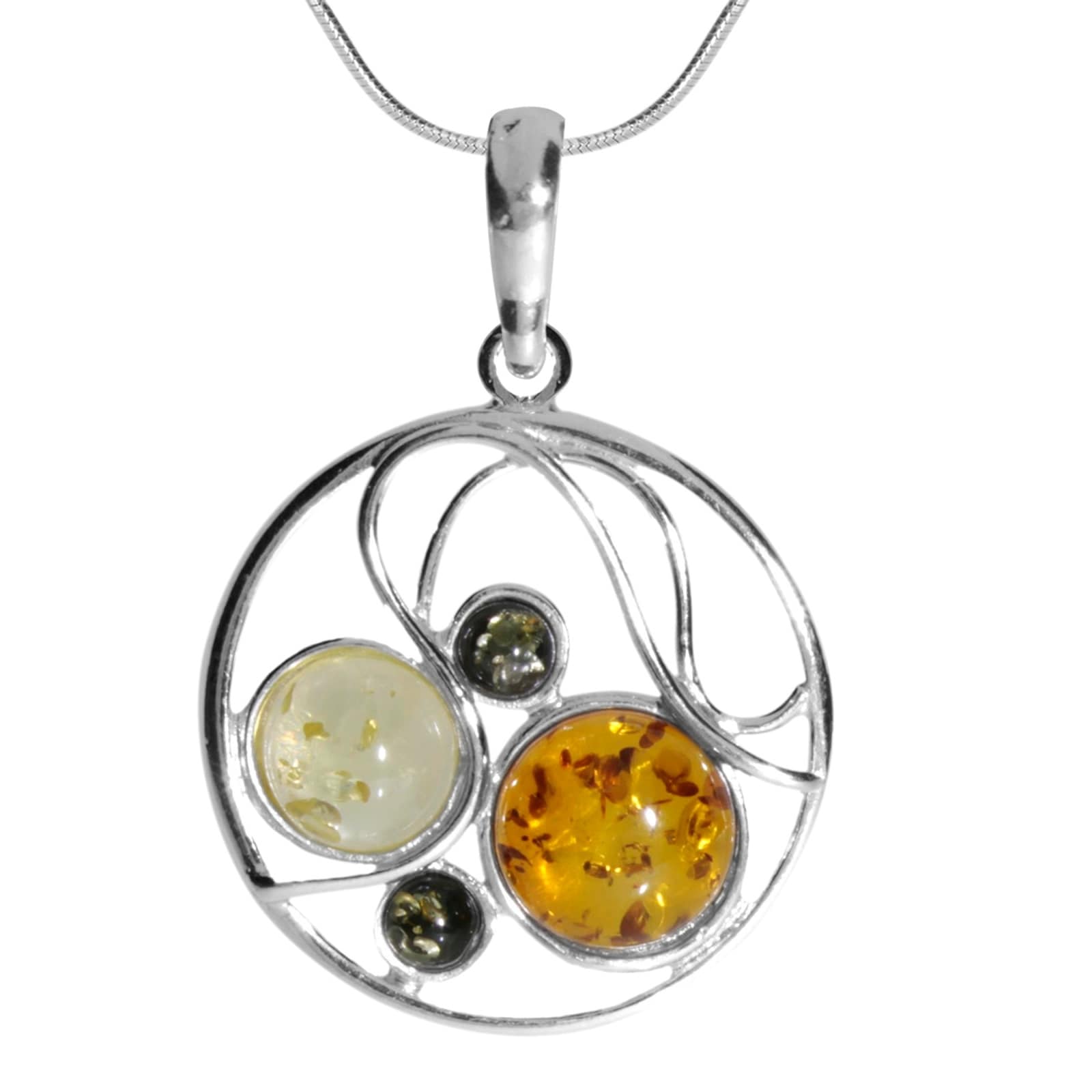 Kette mit Anhänger OSTSEE-SCHMUCK "Ostsee-Schmuck Kette mit Anhänger Smilla" Gr. 42, silber, Halsketten, Damen, 42cm, Silber 925 (Sterlingsilber), L: 42