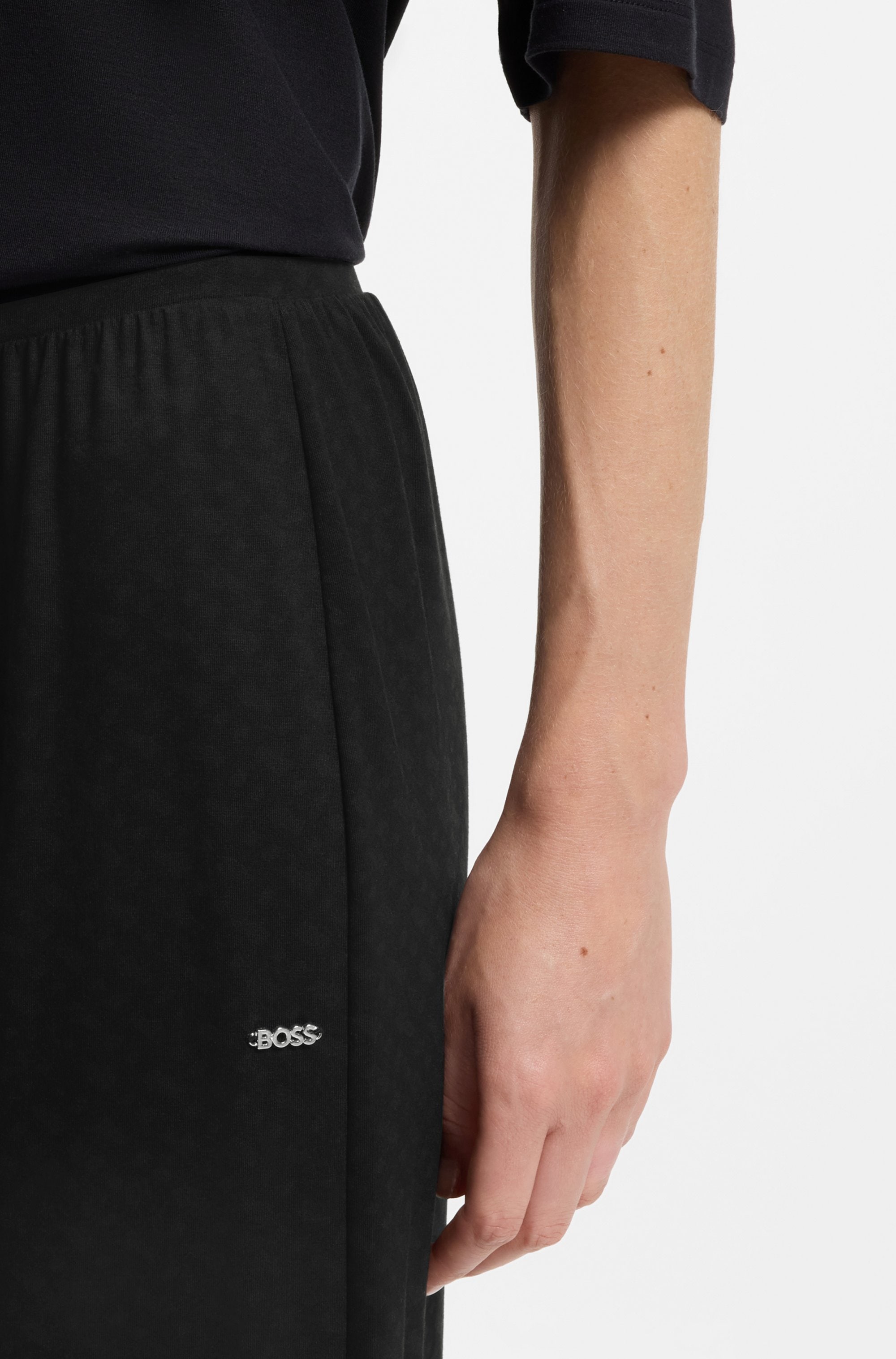 BOSS Pyjamahose »Logo«  mit Monogramm-Print und Logo-Applikation