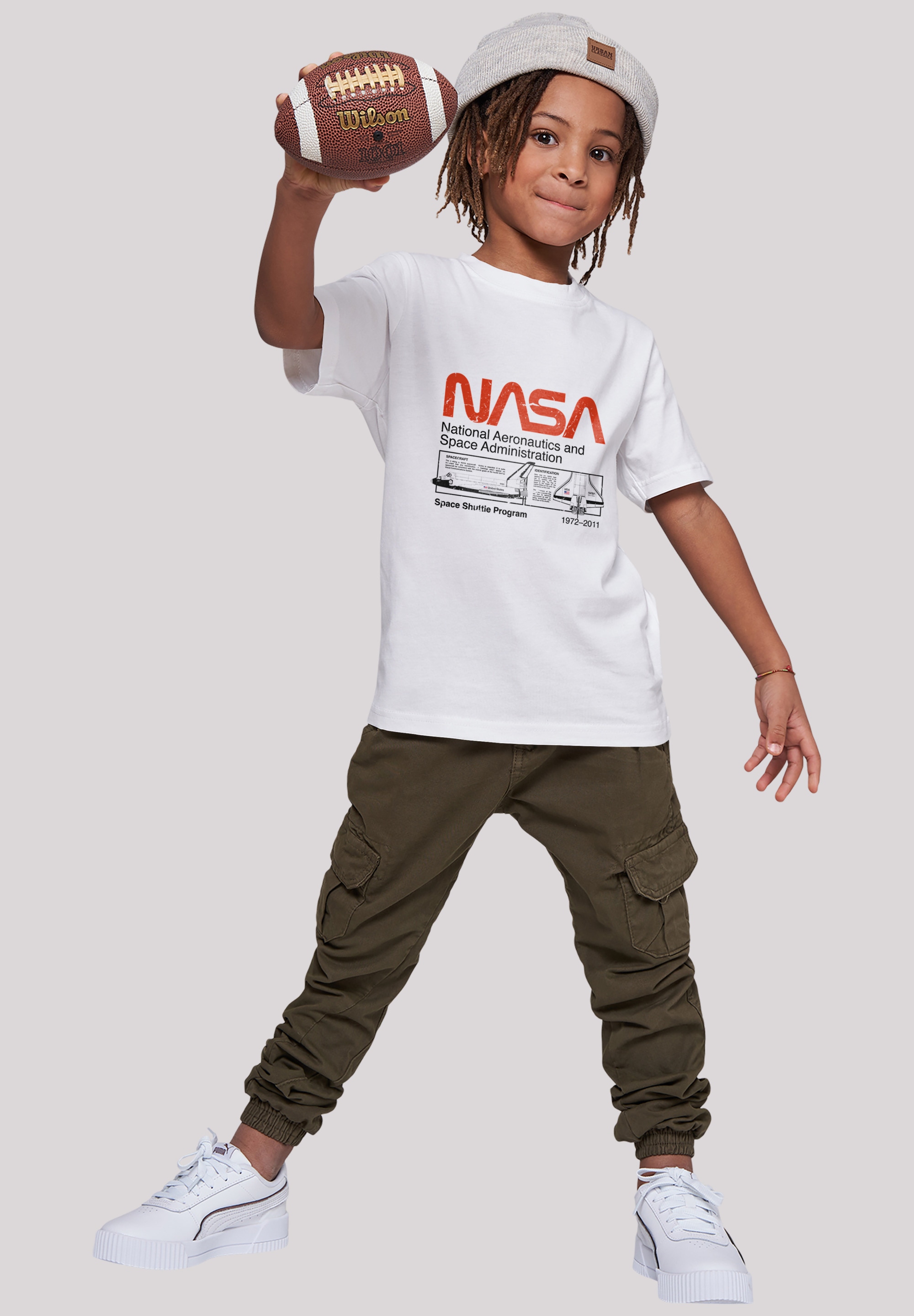 Black Friday F4NT4STIC T-Shirt »NASA Classic Space Shuttle White«, Unisex  Kinder,Premium Merch,Jungen,Mädchen,Bedruckt | BAUR