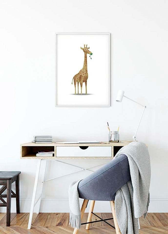 Komar Poster »Cute Animal Giraffe«, Tiere, (1 St.), Kinderzimmer, Schlafzimmer, Wohnzimmer