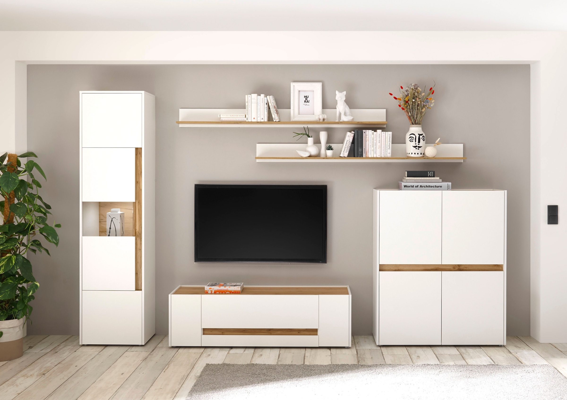 Home affaire Wohnwand "City/Giron" Set, 5 Stk. tlg. günstig online kaufen