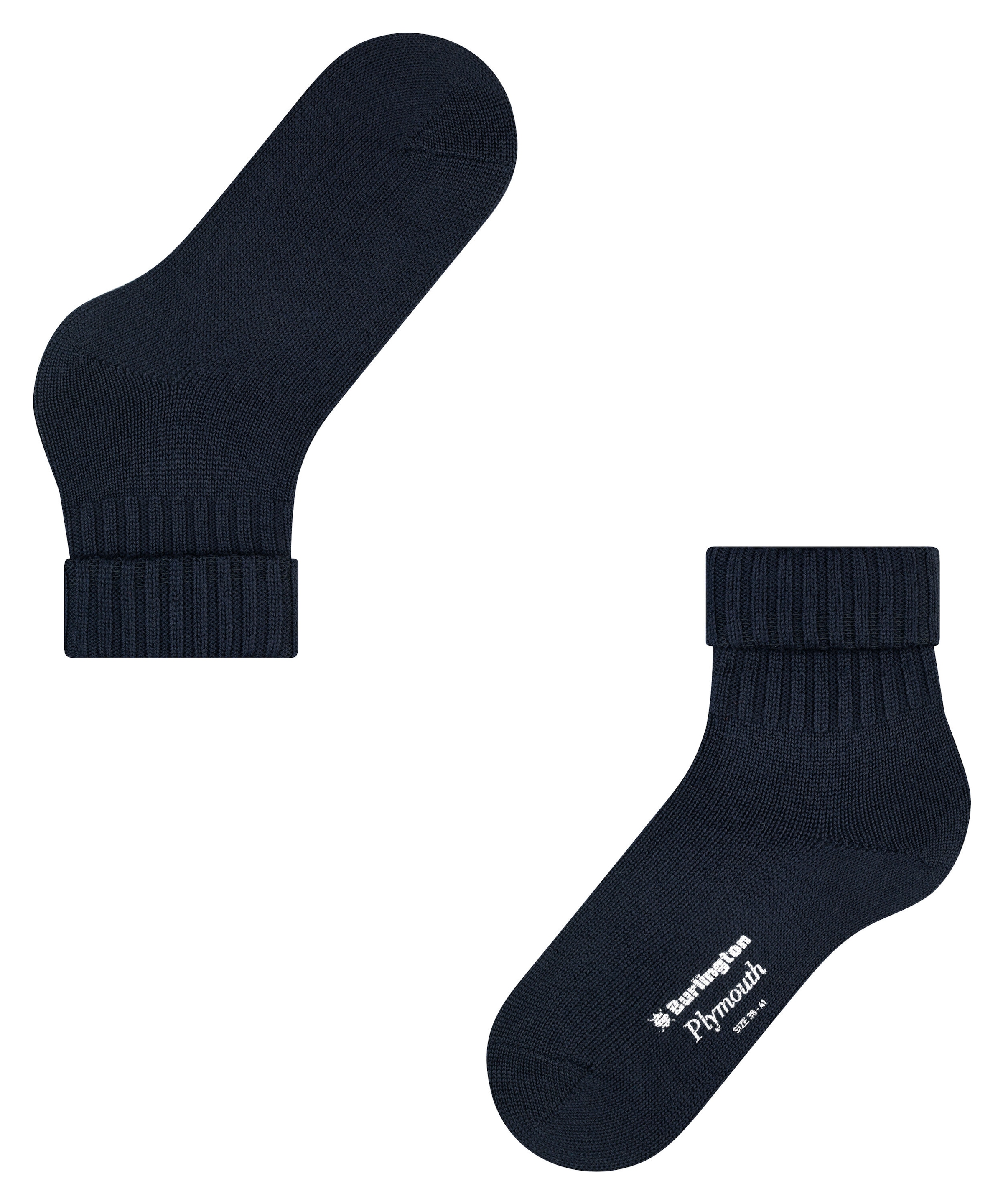 Burlington Socken »Plymouth« verstärkt, hochwertig, zweifarbig