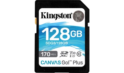 Kingston Speicherkarte »Canvas Go Plus microSD 128GB + ADP«, (Video Speed Class 30... kaufen