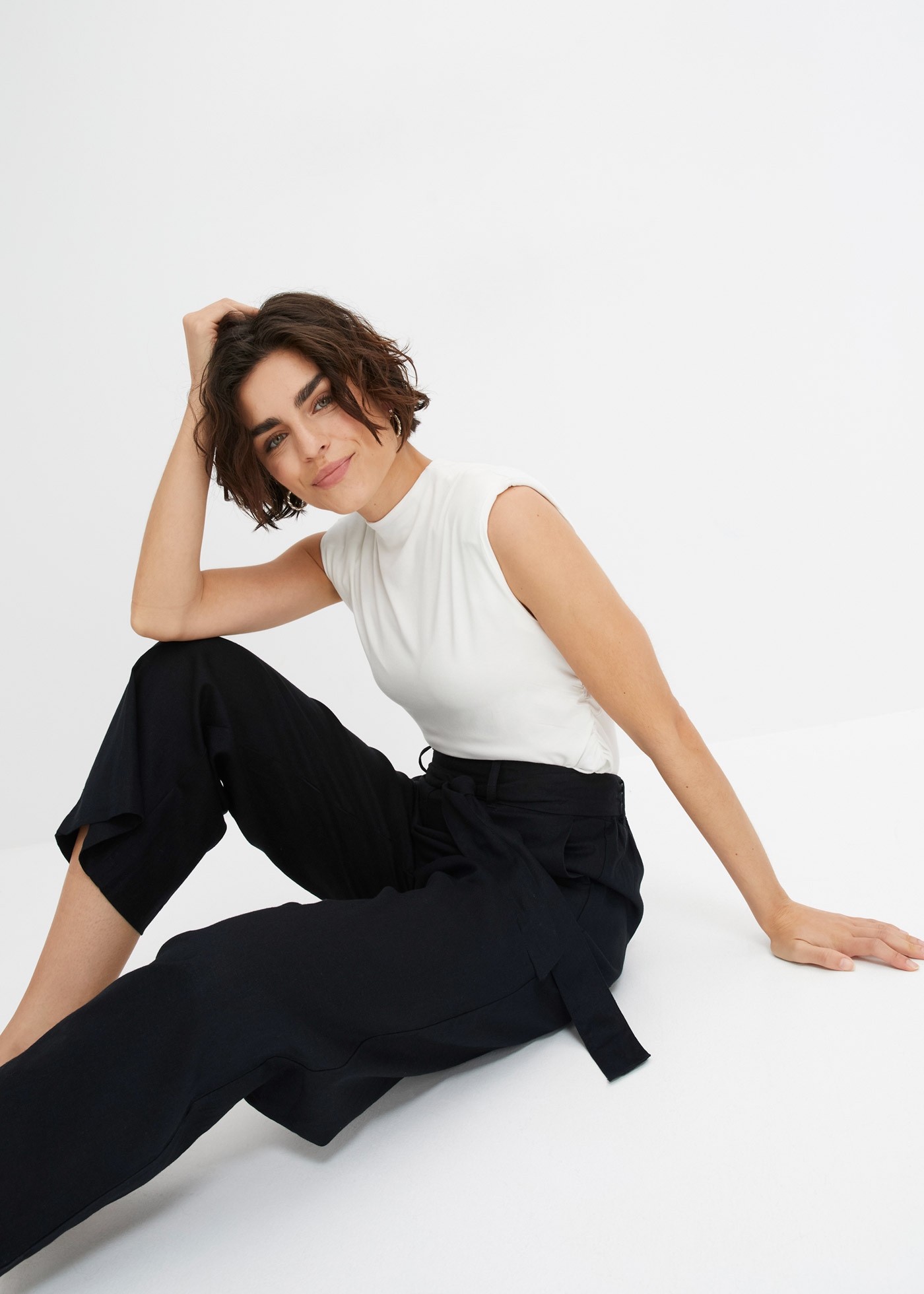 bonprix Culotte »Culotte aus luftigem Leinen-Mix«  aus luftigem Leinen-Mix