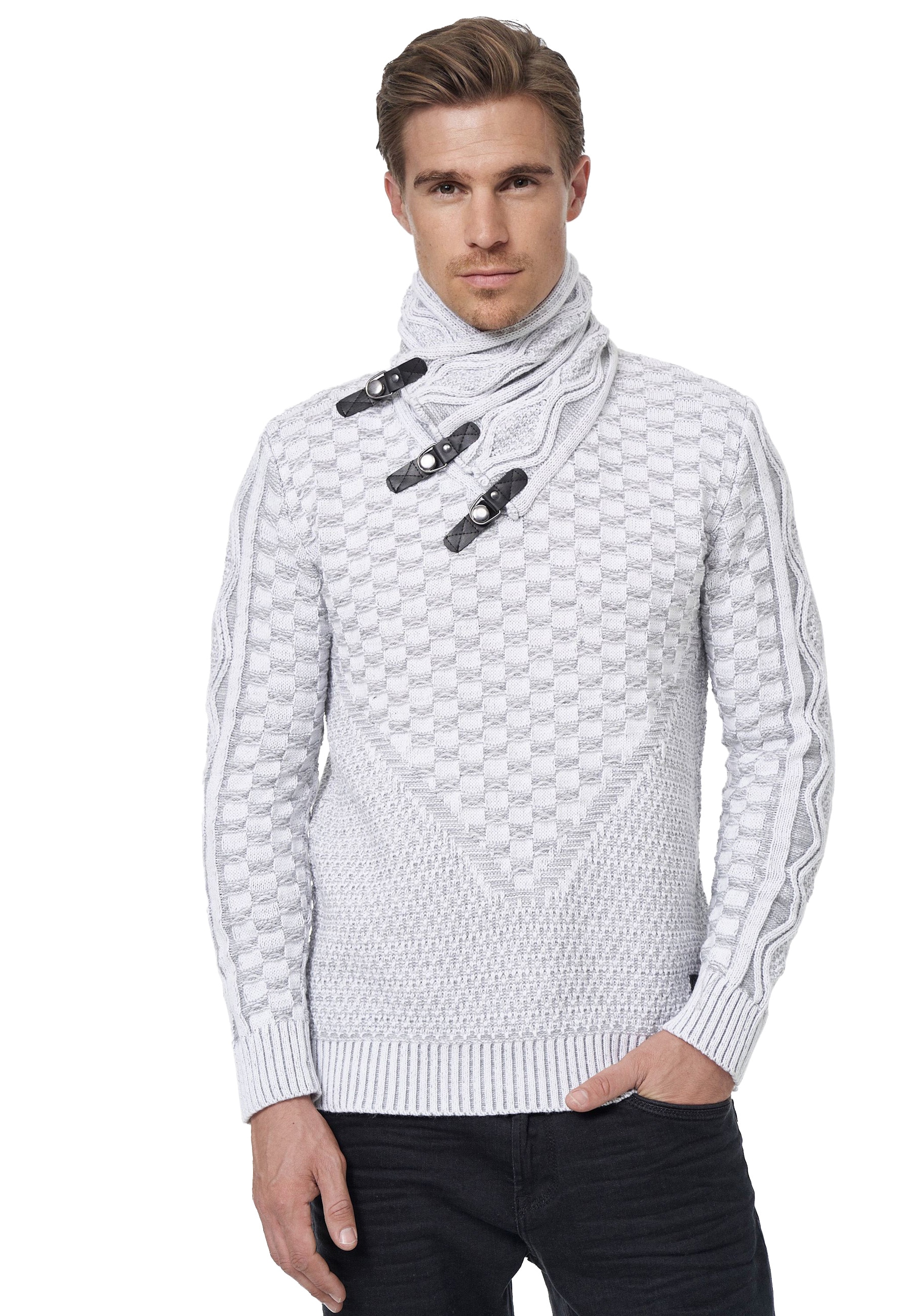 Rusty Neal Strickpullover, mit extravagantem Schalkragen günstig online kaufen