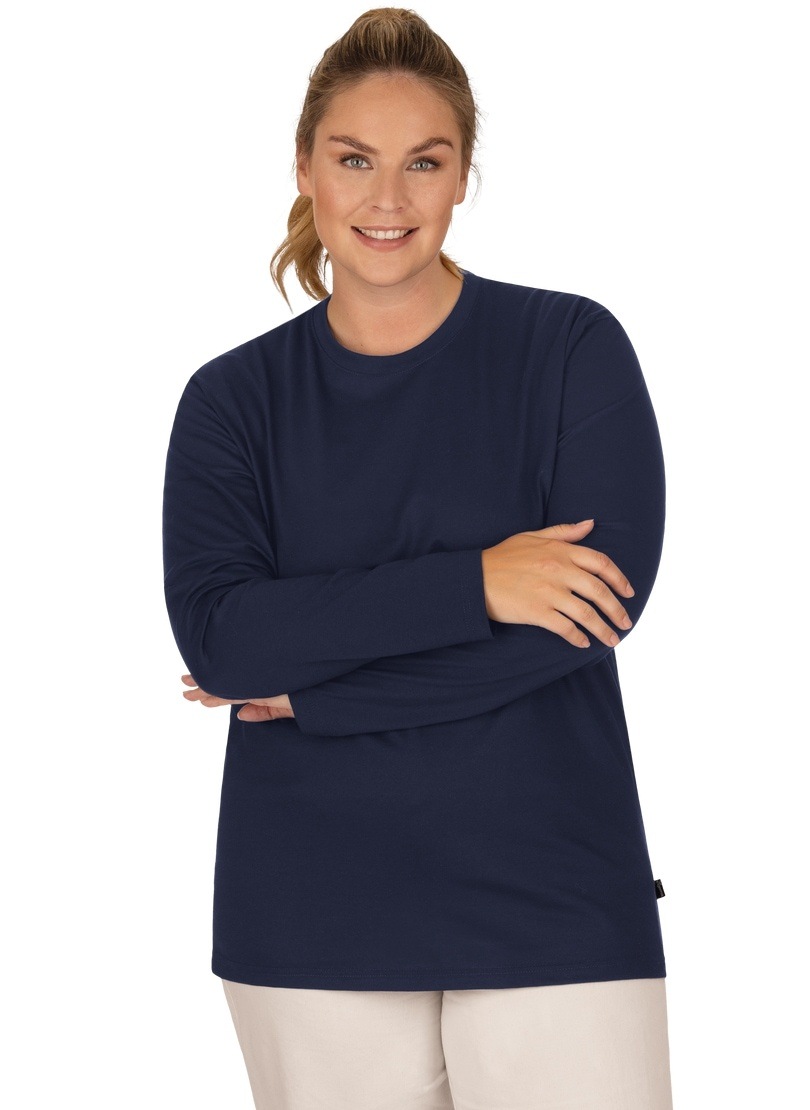 Thumbnail - Trigema T-Shirt "TRIGEMA Langarmshirt aus 100% Baumwolle" 1 Stk. tlg.