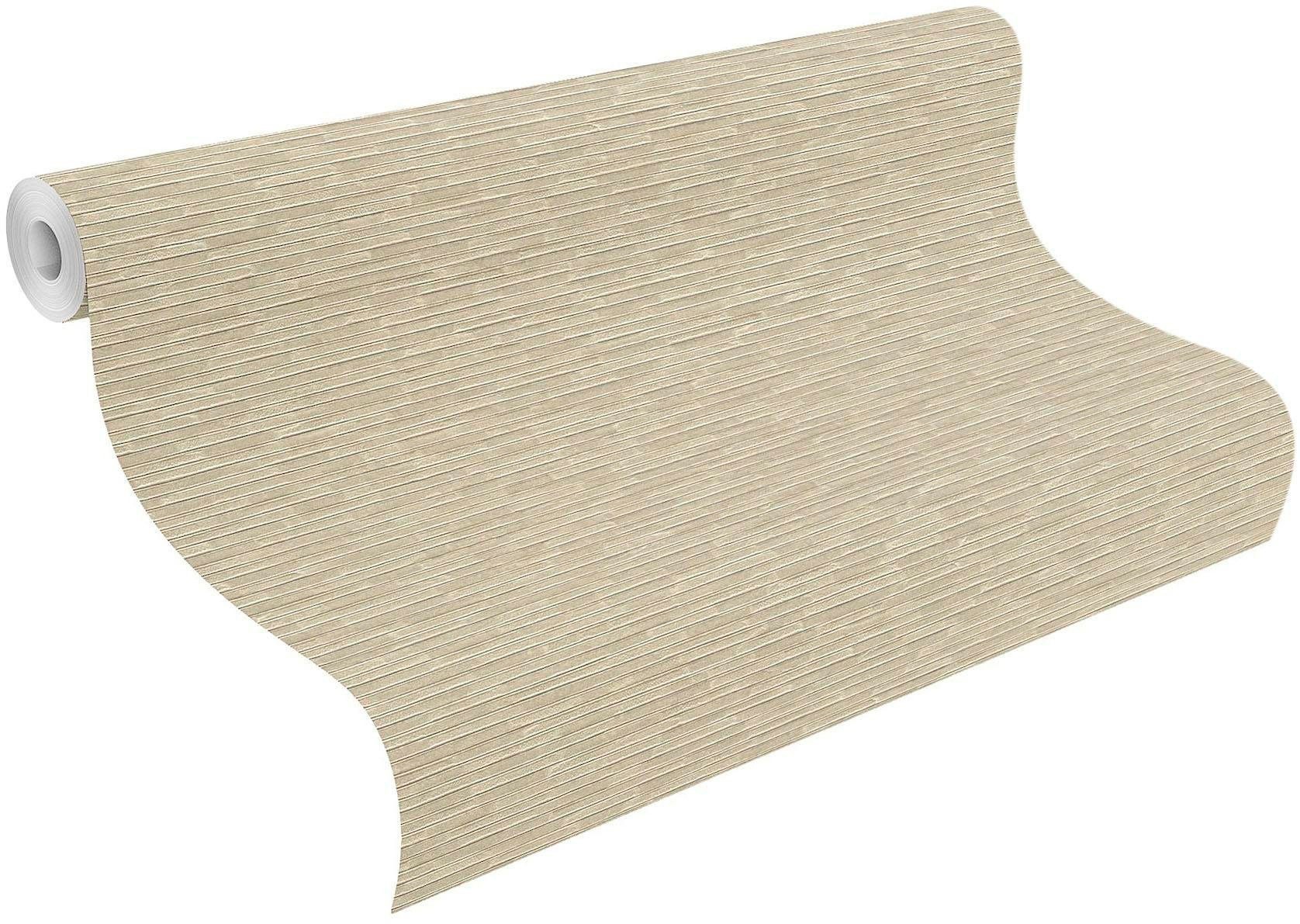 Thumbnail - Rasch Vinyltapete "Via Trento" Metall-Effekte  gestreift geprägt