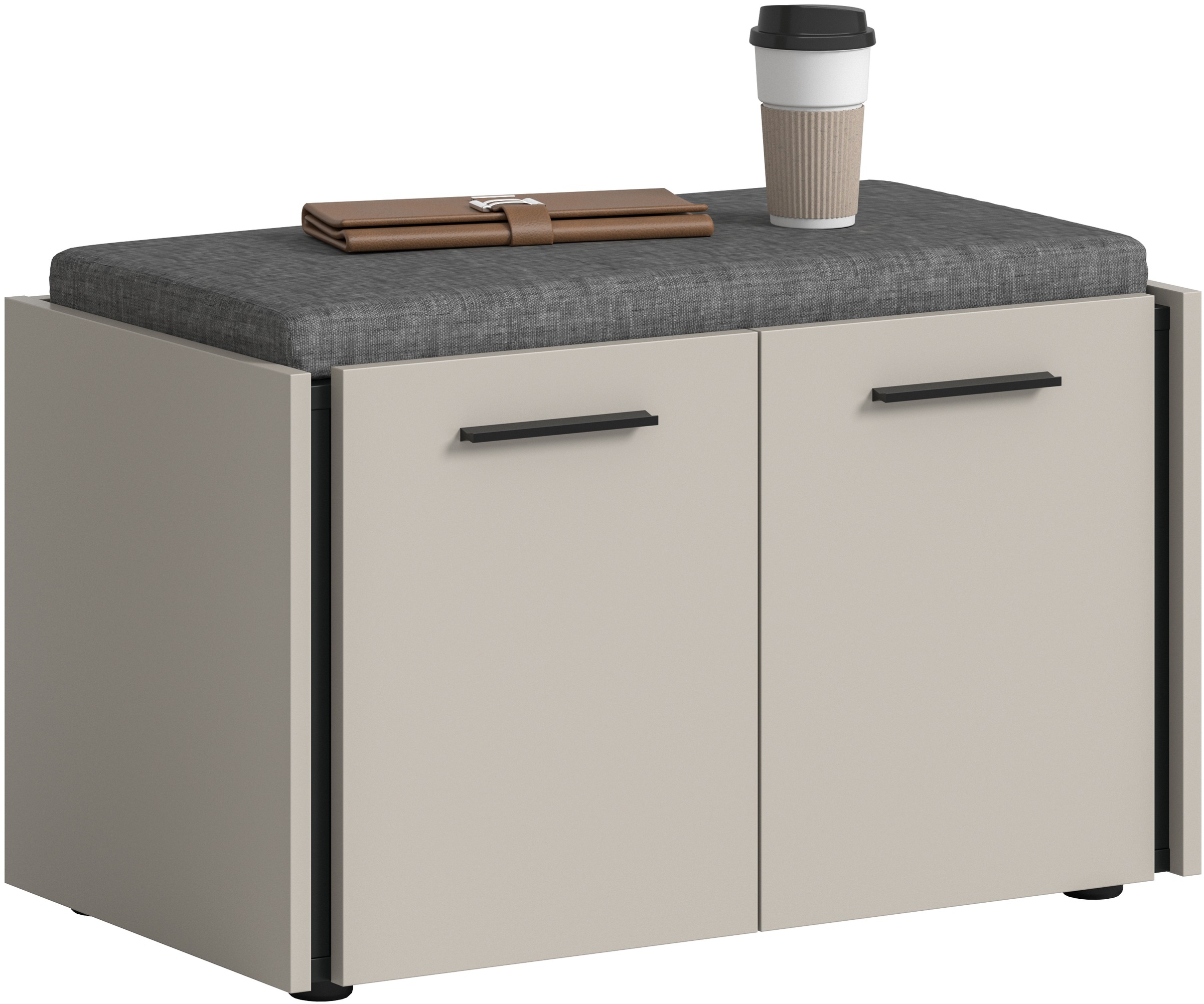 Home affaire Sitzbank "RAK, Breite 75 cm, inkl. Sitzkissen, 2 Türen, 2 Einl günstig online kaufen