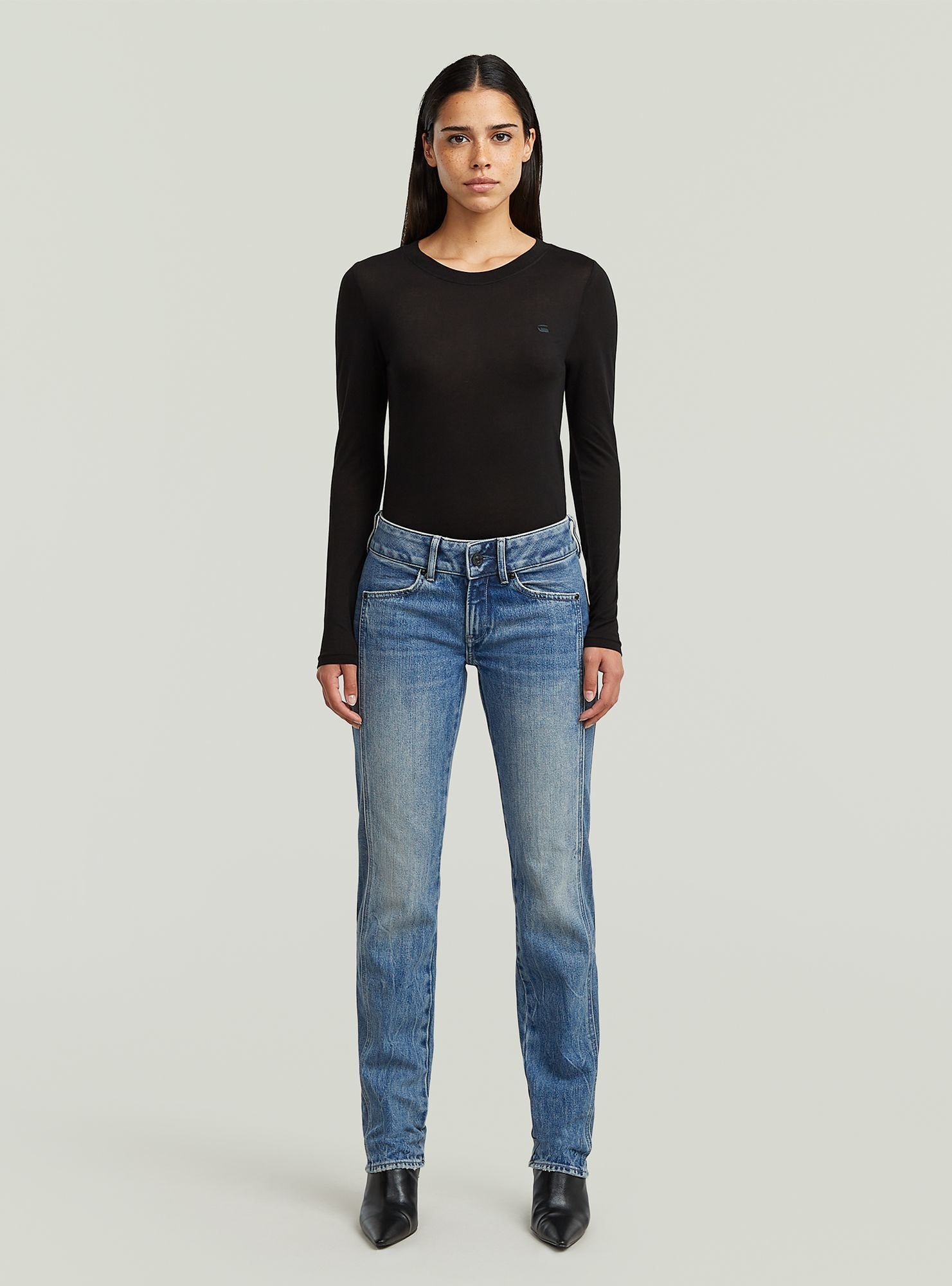 G-STAR 5-Pocket-Jeans »Midge Slim Straight PM Jeans«