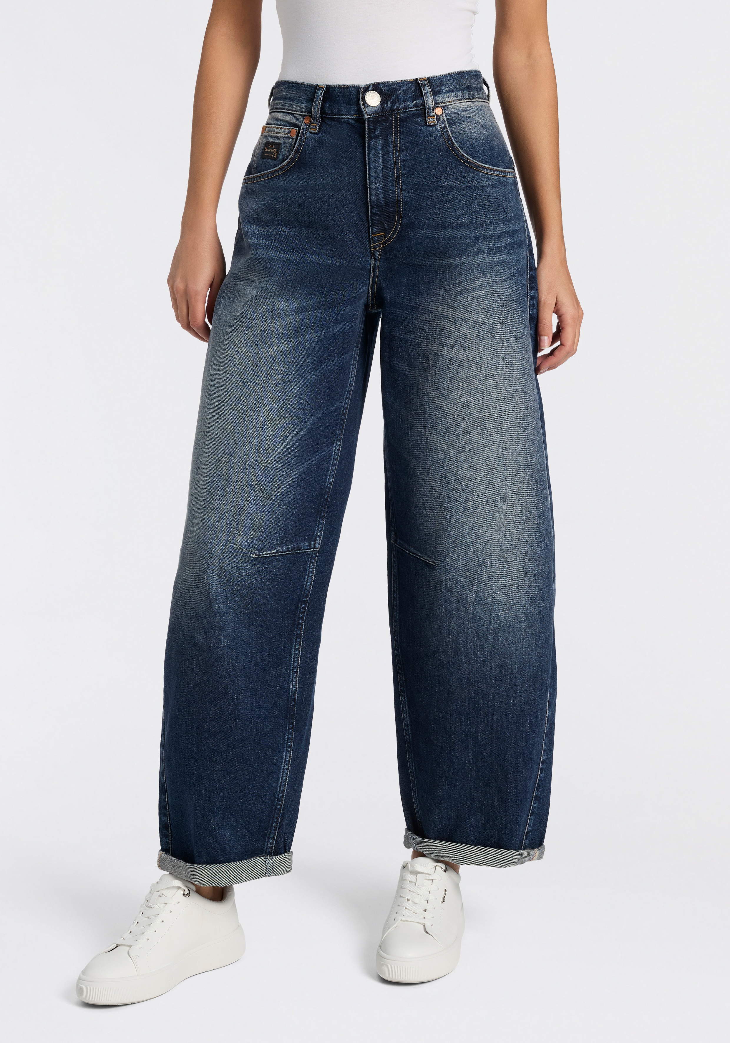 Herrlicher 5-Pocket-Jeans "Barrow Denim" aus leichtem Denim, Loose Fit