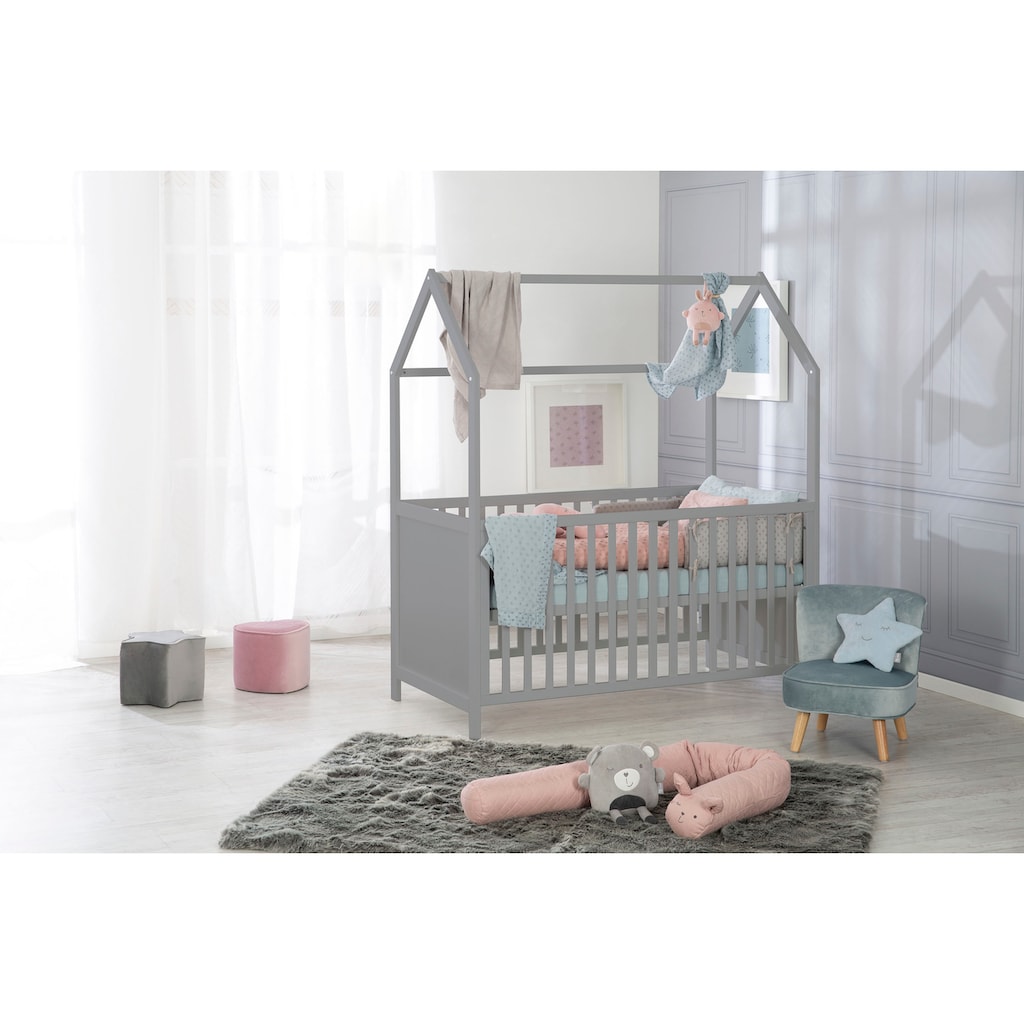 roba® Babybett »Hausbett 70/140, taupe«