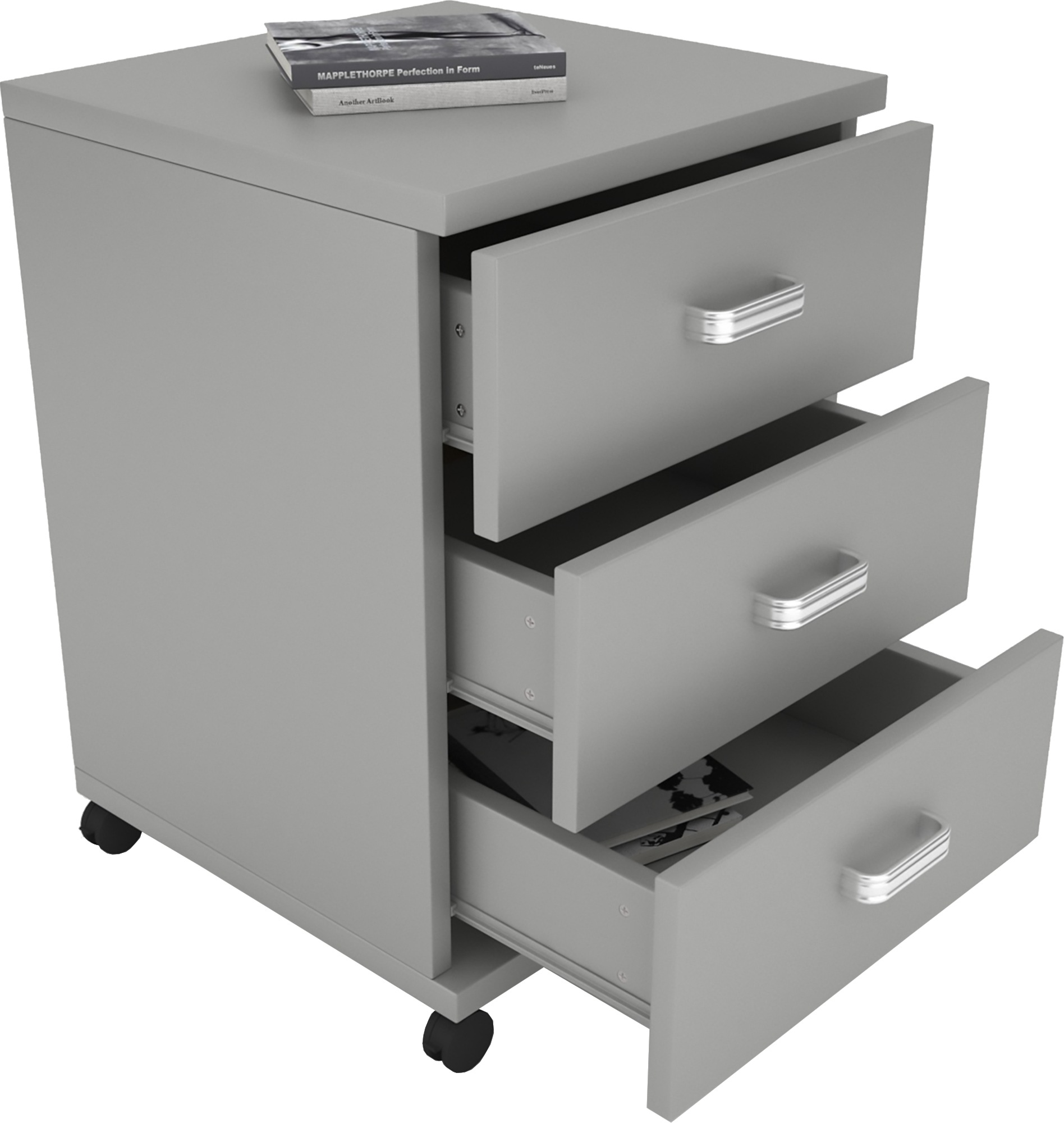 VCM Container »VCM Rollcontainer | Beistellcontainer mit Schubladen | Maße ca. H. 58 x B. 45 x T. 44 cm | Bürocontainer ¿ Tobila«, (1 St.)