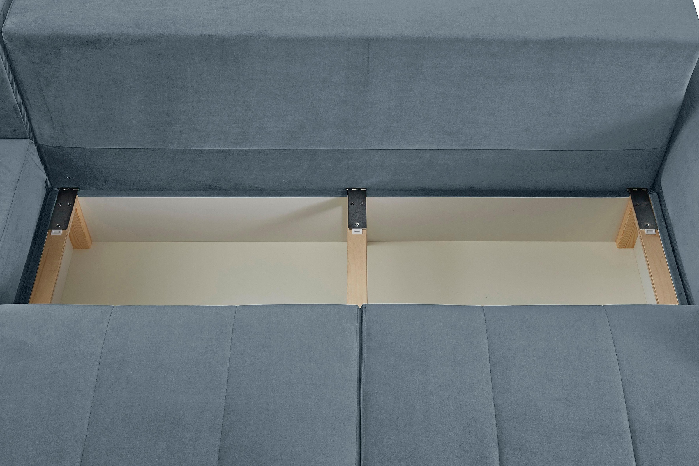 INOSIGN Ecksofa »Torben L-Form«, inkl.Bettfunktion und Bettkasten, Ottomane rechts/links montierbar