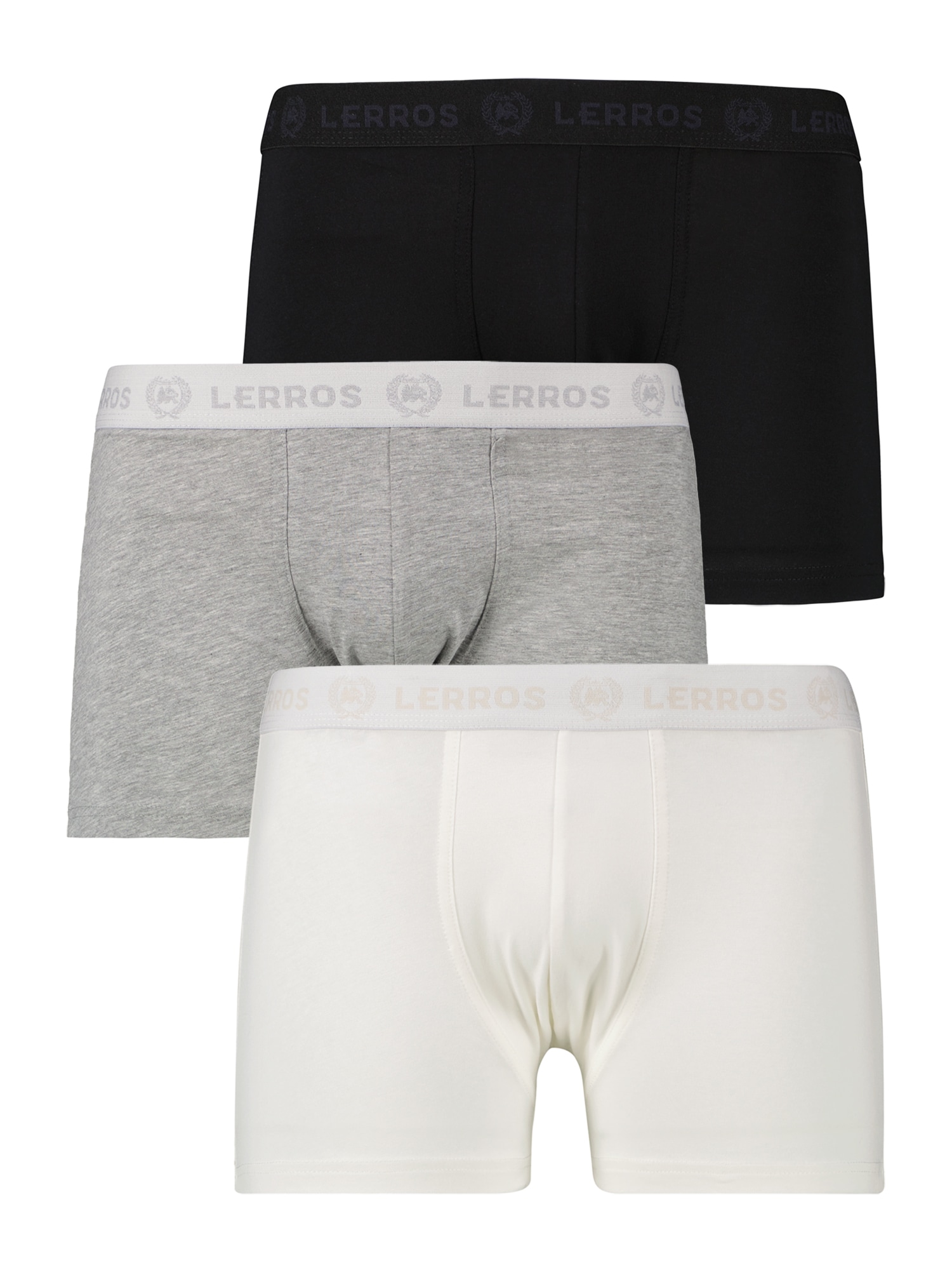 LERROS Boxershorts "Boxershorts 3er Pack Mixed Colours" Unterhosen, Mehrfarbig, Unterwäsche, 3 Stück, Baumwoll-Elasthan-Mix