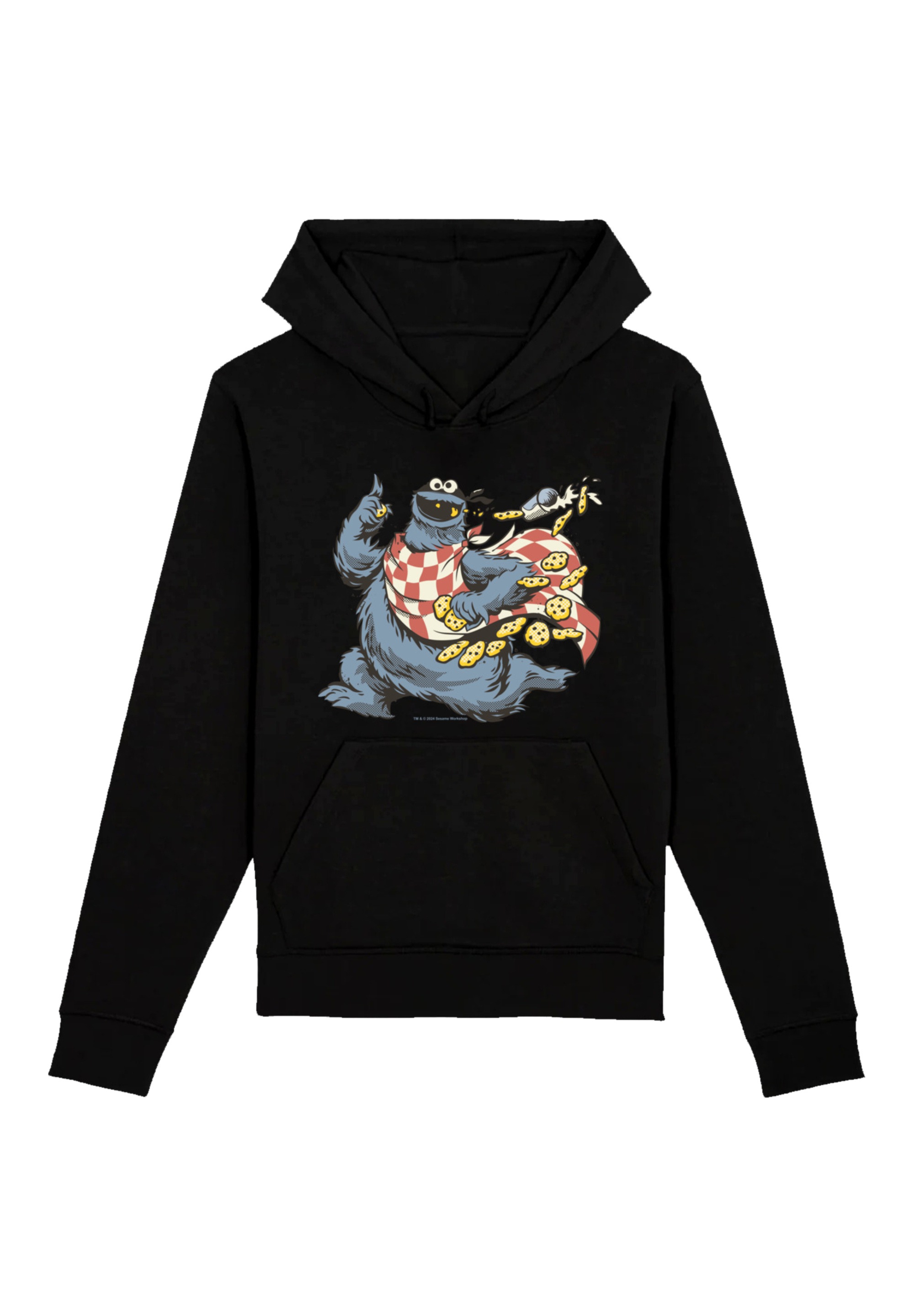 F4NT4STIC Kapuzenpullover "Sesamstraße Cookie Monster Thief", Premium Quali günstig online kaufen