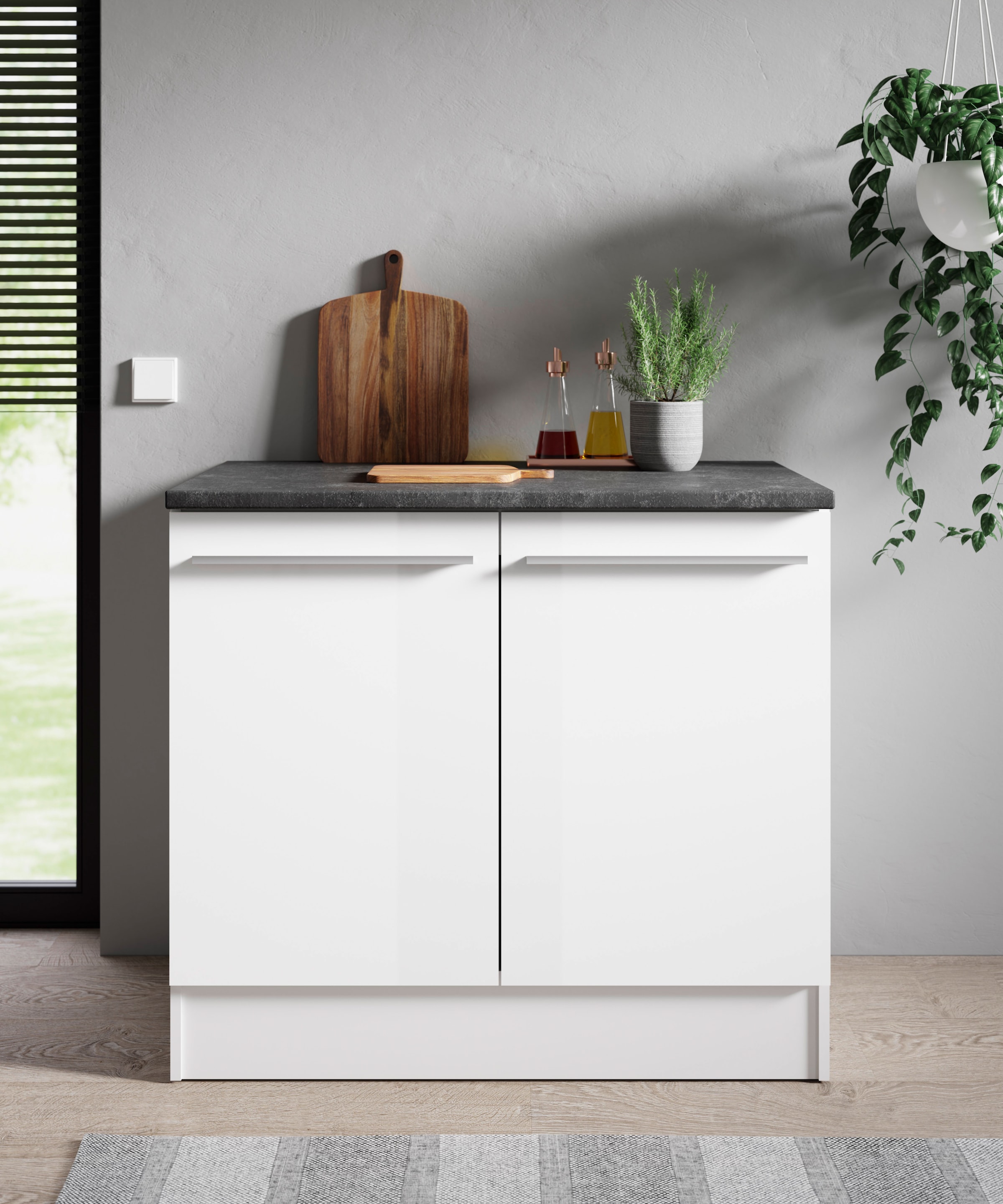 BASIC by Balculina Spülenschrank »Jazz B/T/H 100x60x90 cm« 1 Stk. tlg. Breite 100cm, Melaminbeschichtung