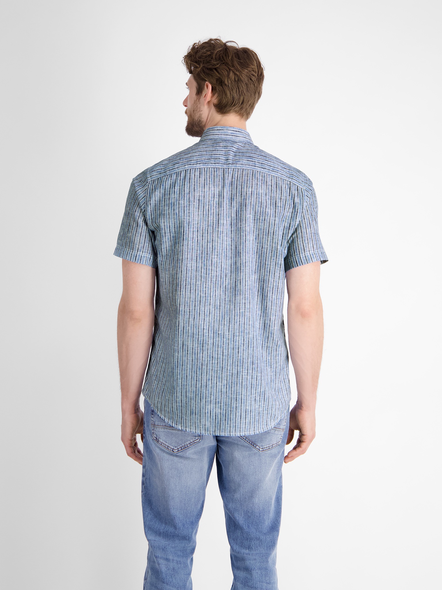 LERROS Kurzarmhemd mit Streifen Muster günstig online kaufen