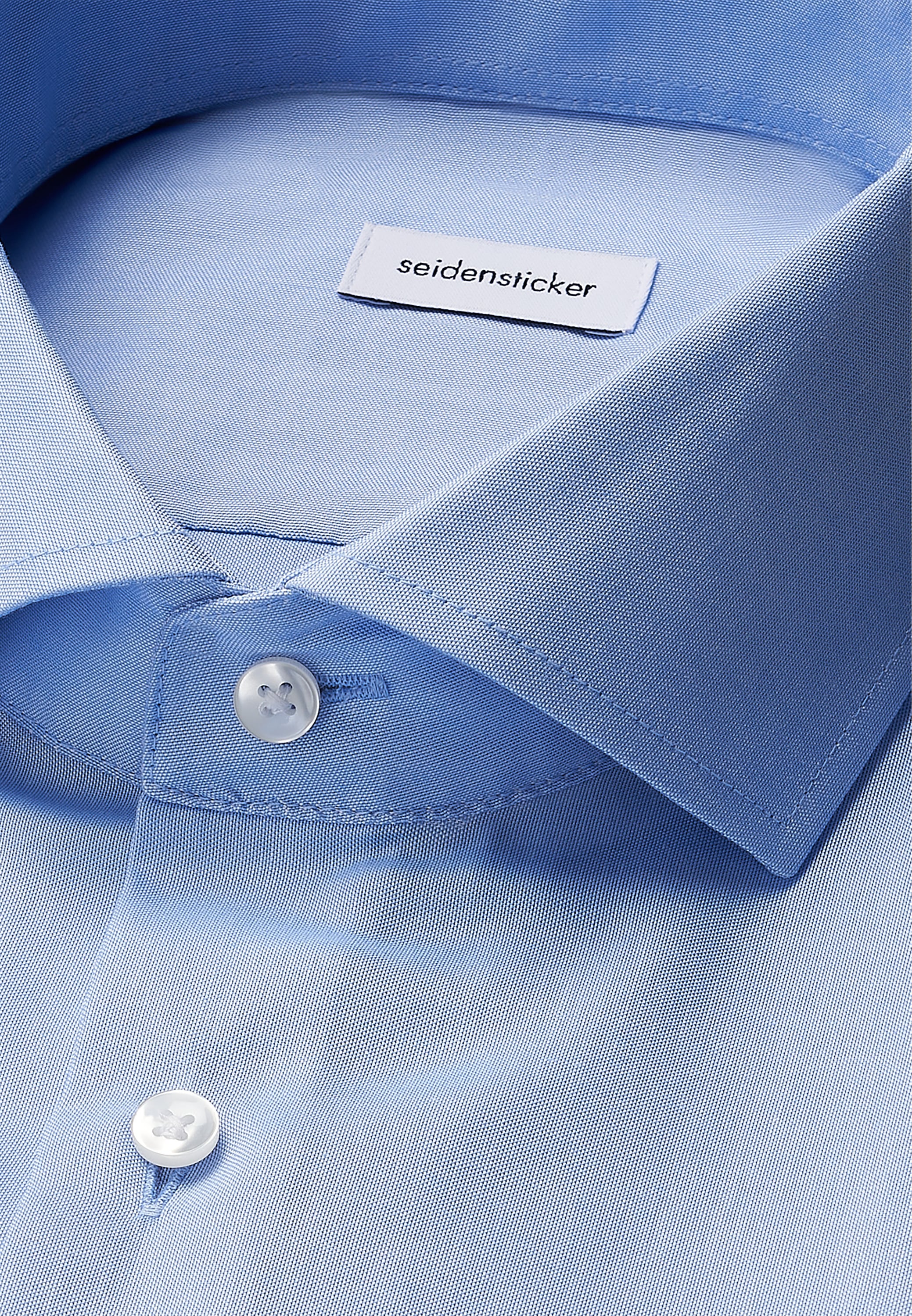 seidensticker Businesshemd »Schwarze Rose«, Shaped 1/1 Kentkragen Uni