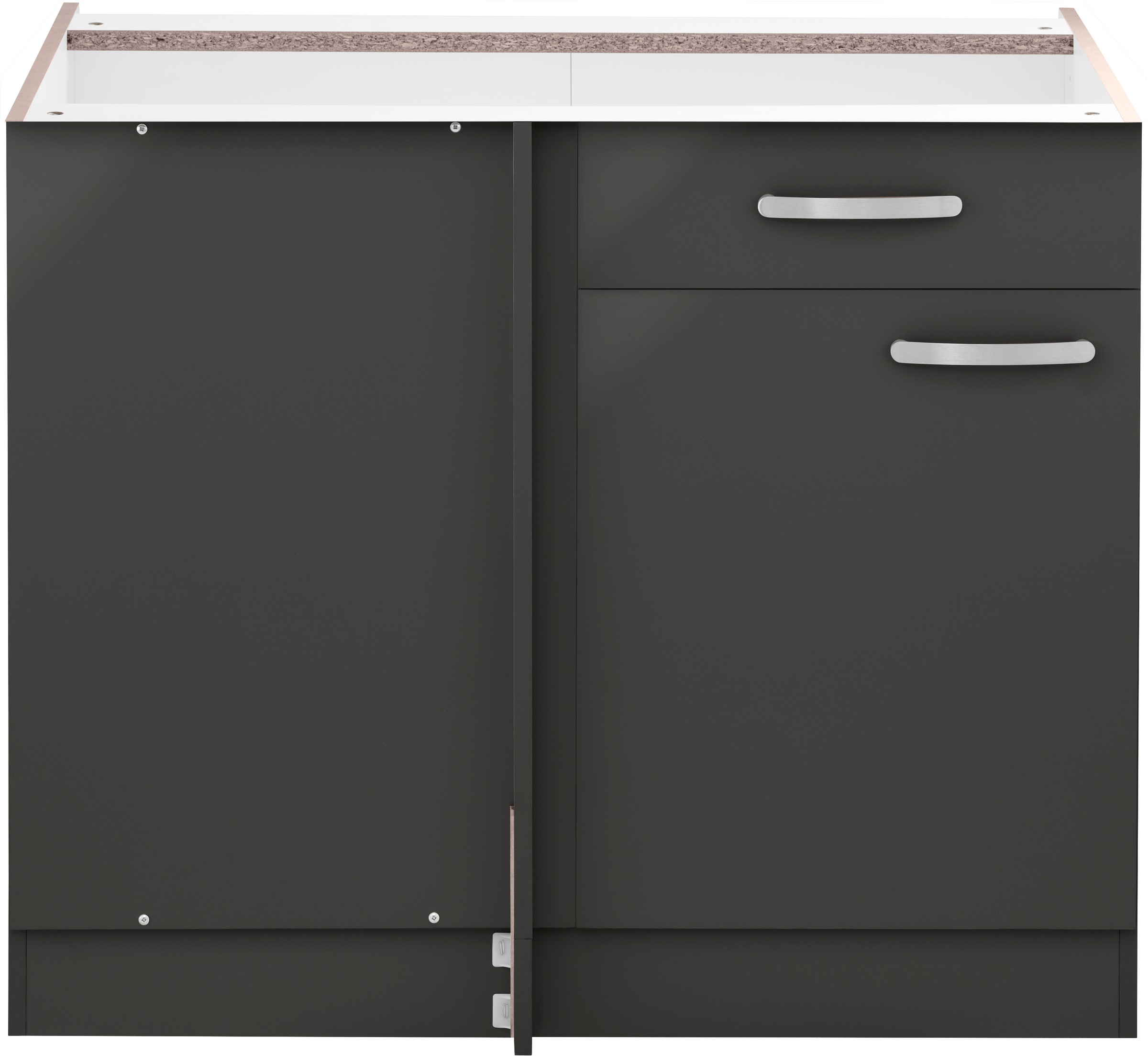 Black Friday wiho Küchen Eckunterschrank »Kansas«, 100 cm breit, Planungsmaß  110 cm, ohne Arbeitsplatte | BAUR