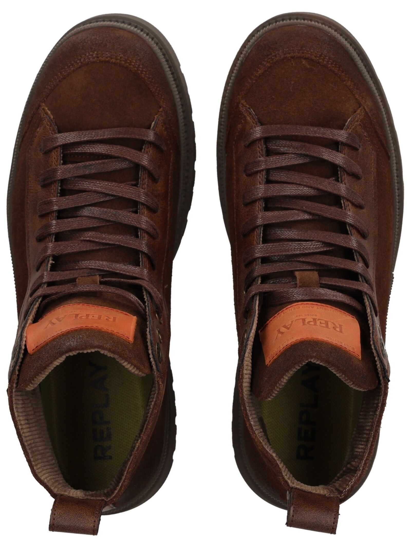 Replay Schnürstiefelette »Replay Stiefelette Veloursleder/Textil«