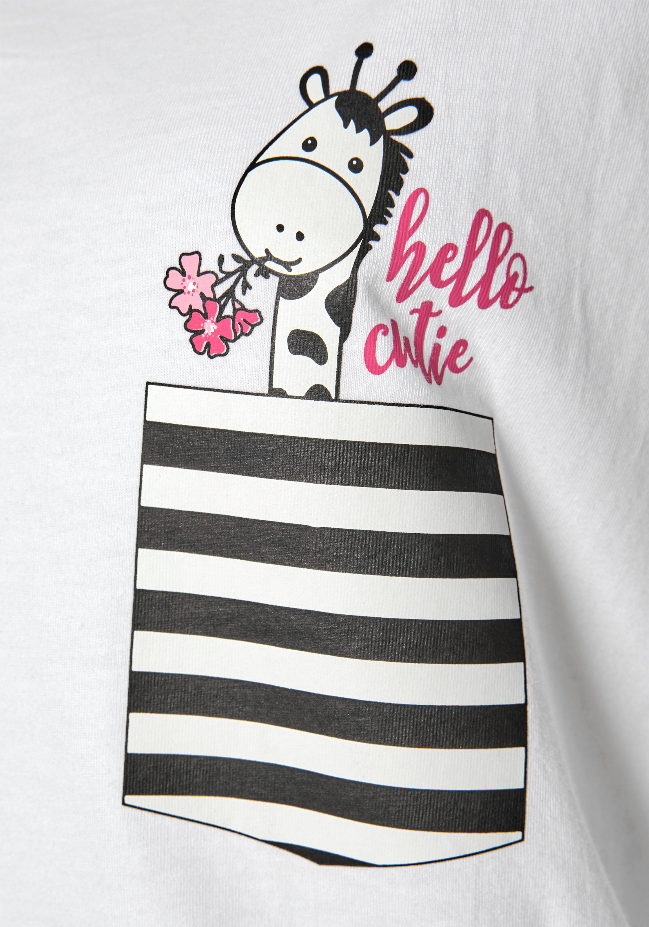 Vivance Dreams Pyjama, (4 tlg., 2 Stück), mit verspieltem Tierprint