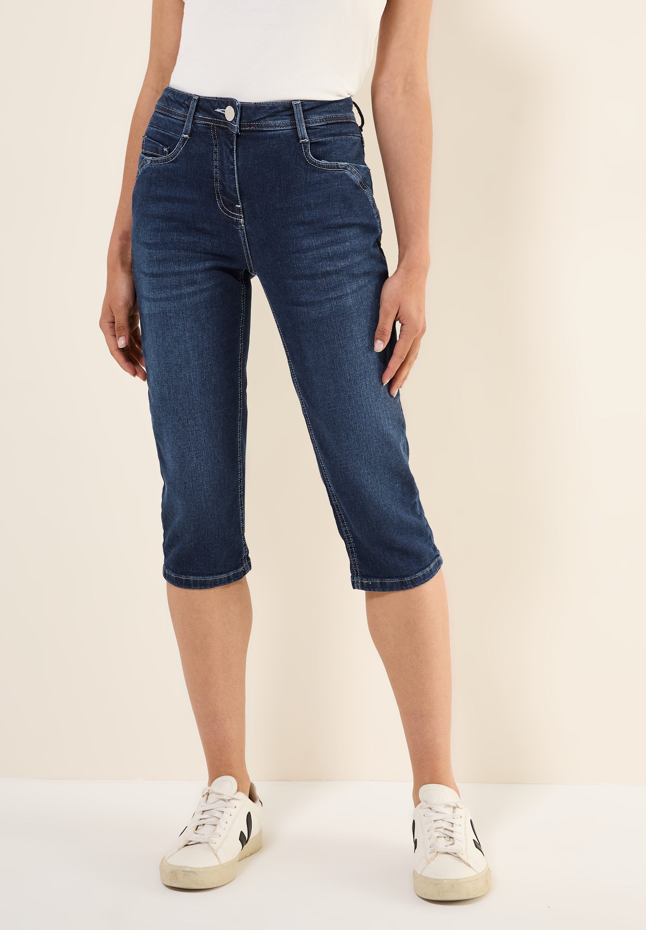 Cecil Slim-fit-Jeans, High Waist