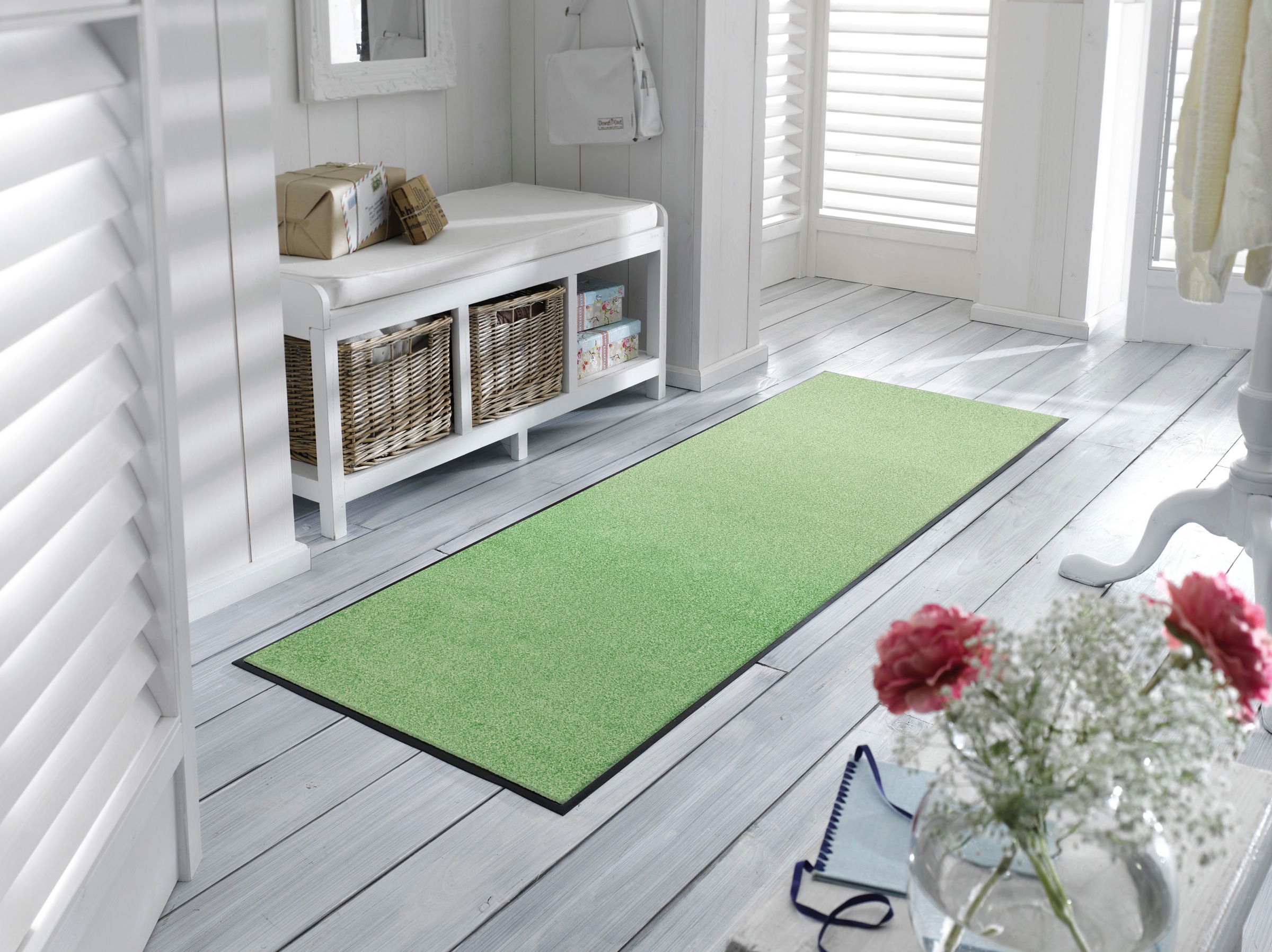 wash+dry by Kleen-Tex Fußmatte »Trend Uni, Schmutzfangmatte, waschbar«, rechteckig, 7 mm Höhe, rutschhemmend, In- und Outdoor geeignet, auch als Läufer erhältlich