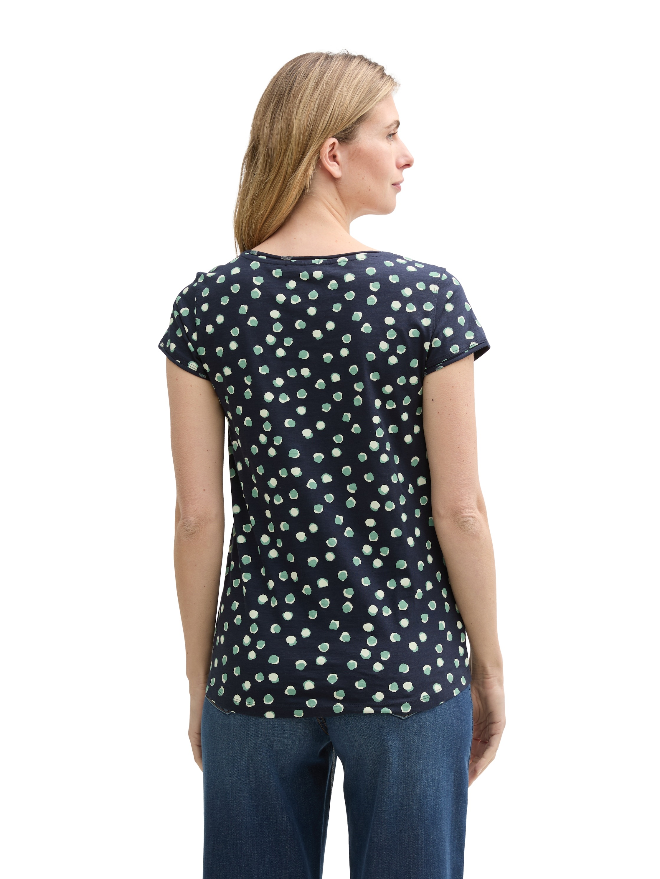 TOM TAILOR T-Shirt, mit All-Over Print günstig online kaufen