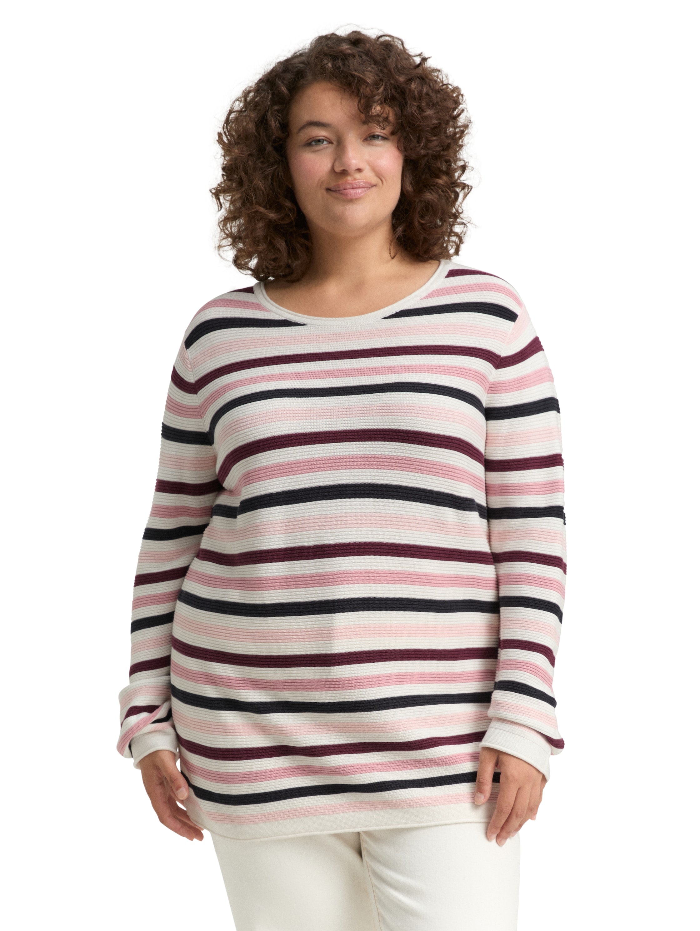 TOM TAILOR PLUS Strickpullover, aus Bio-Baumwolle günstig online kaufen
