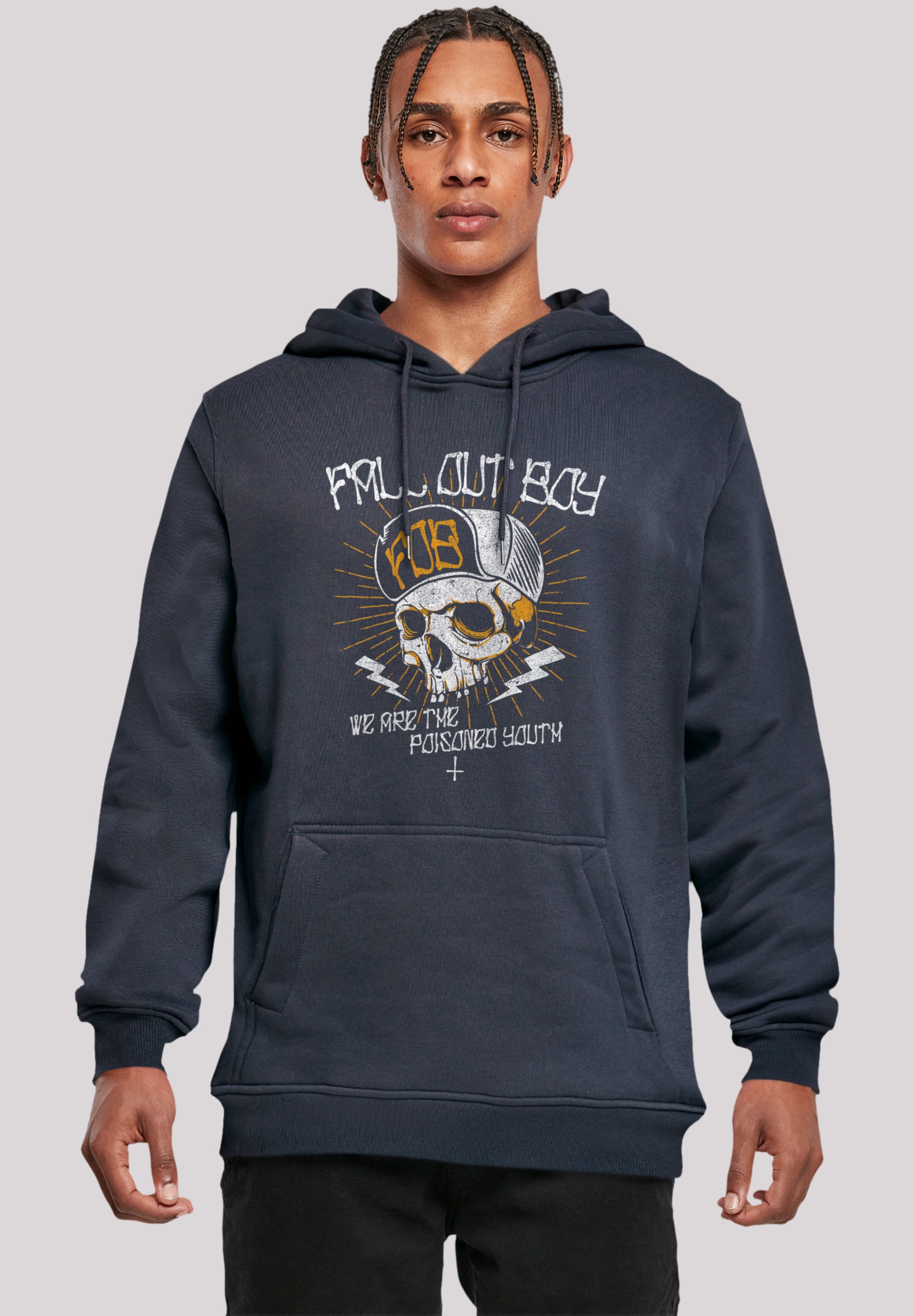 F4NT4STIC Kapuzenpullover "Fall Out Boy Chest Youth Skull", Premium Qualitä günstig online kaufen