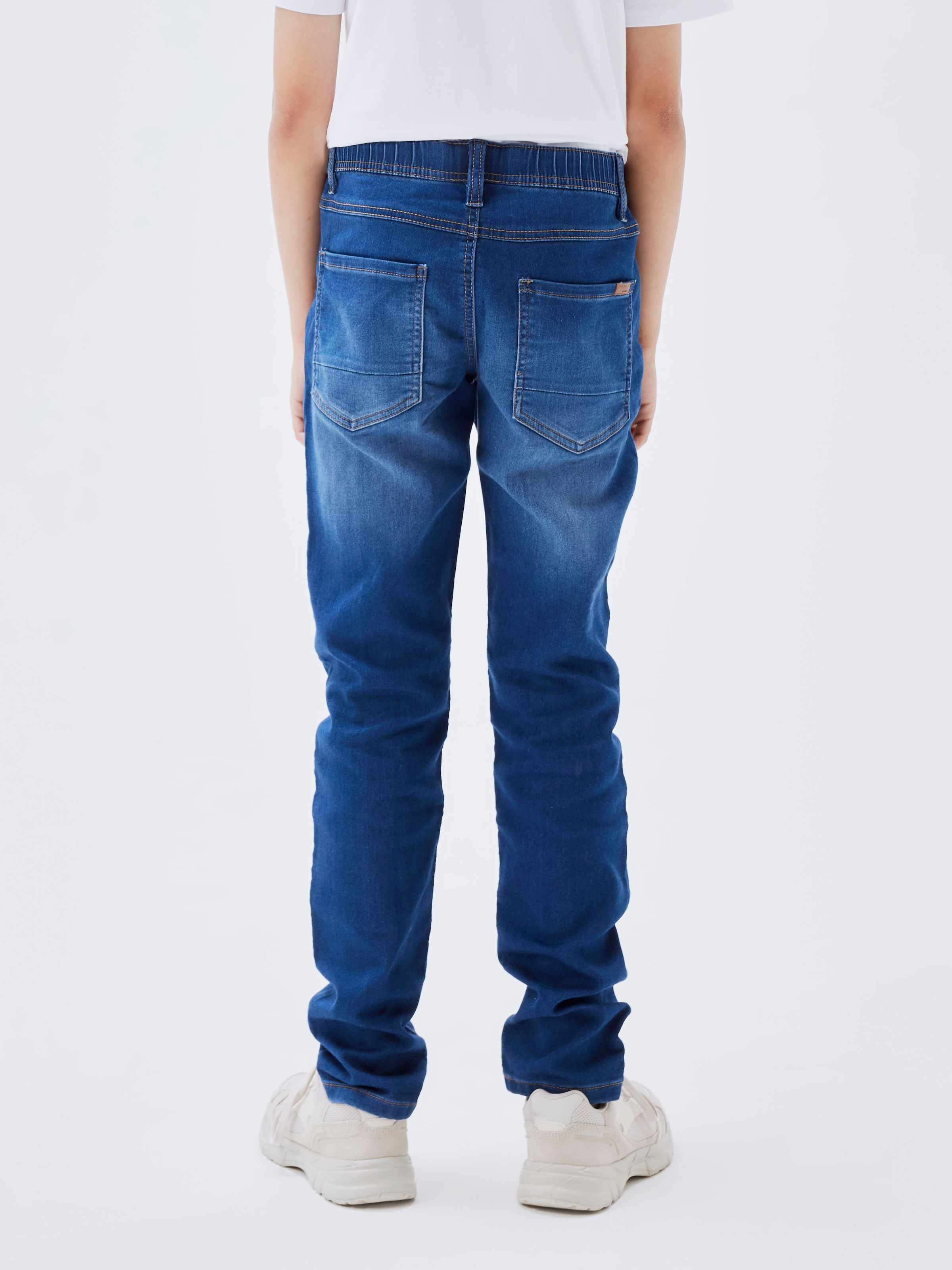 NAME IT Jungen Stretch-Jeans "NKMROBIN DNMTHAYERS 3454", blau, Gr. 170, Denim/Jeans, Obermaterial: 70% Baumwolle, 27% Polyester, 3% Elasthan, Jeans