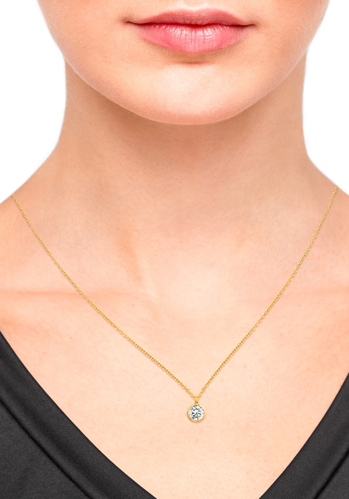 s.Oliver Kette mit Anhänger »Solitär-Optik, 2032969, 2032970, 2032971«, mit Zirkonia (synth.)