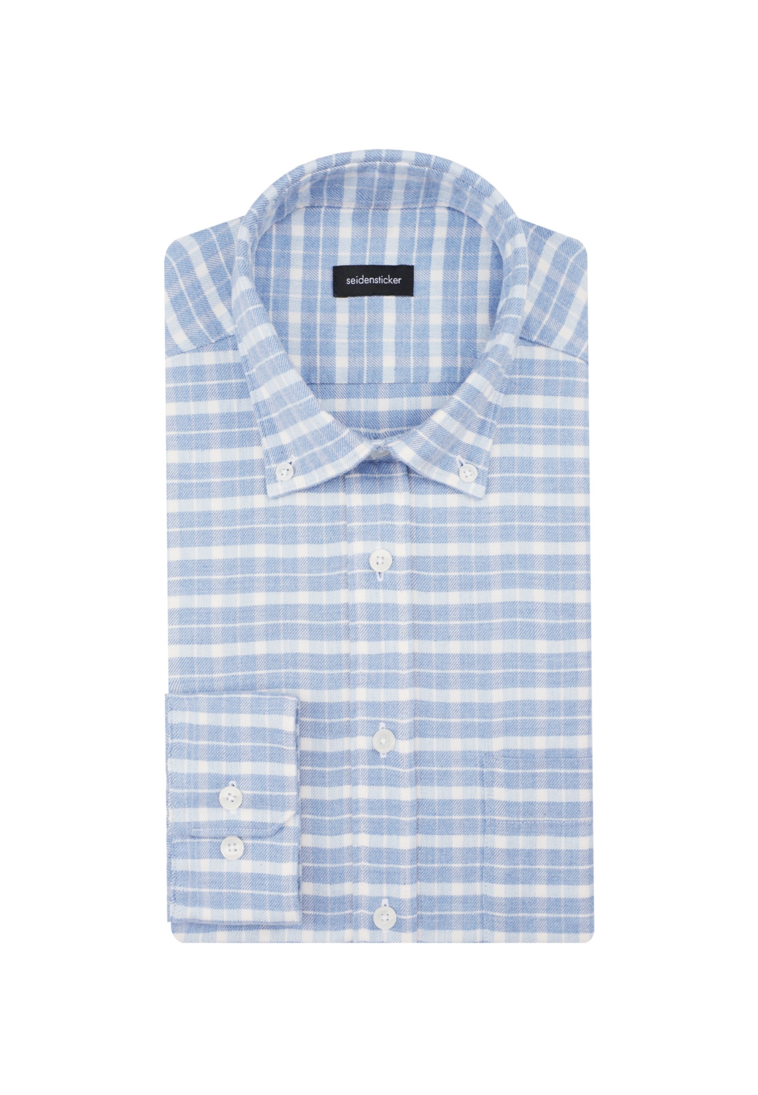 seidensticker Businesshemd »Schwarze Rose«, Regular Langarm Button-Down-Kragen Karo