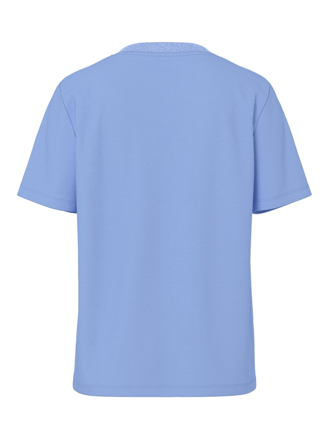 pieces Kurzarmshirt »PCRIA SS LUREX NECK TEE JRS NOOS BC« mit Glitzerdetail