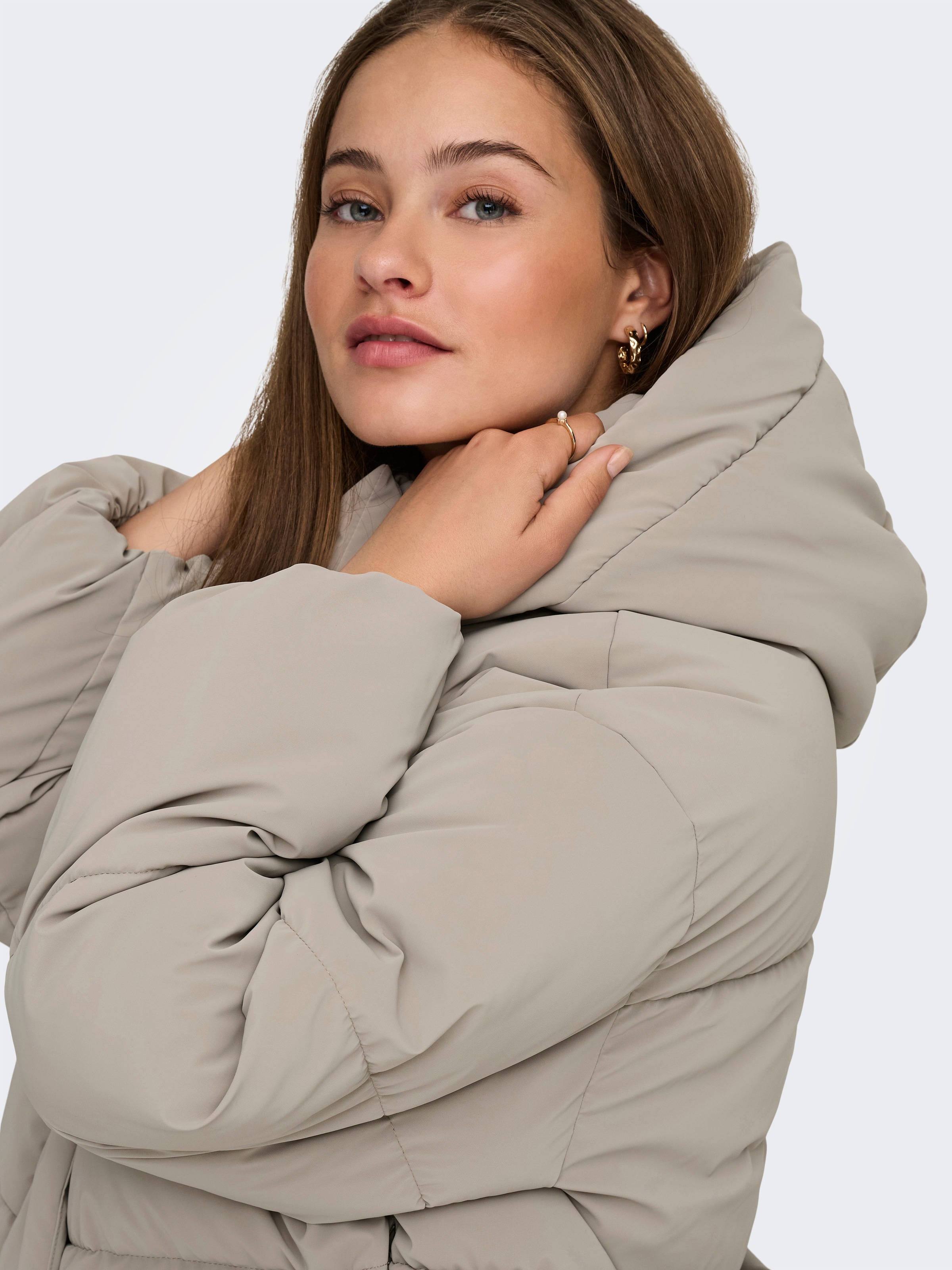 Thumbnail - ONLY Steppjacke "ONLDIXIE LIFE PUFFER JACKET CC OTW" mit Kapuze