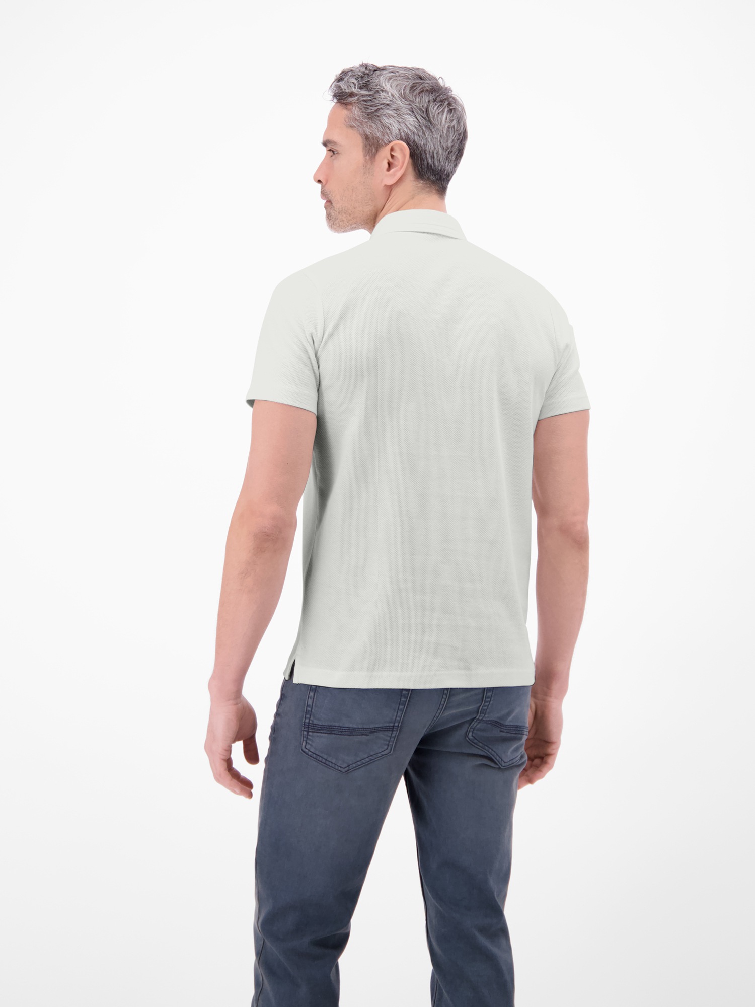 LERROS Poloshirt "Poloshirt mit Waffelstruktur aus 100 % Baumwolle" günstig online kaufen