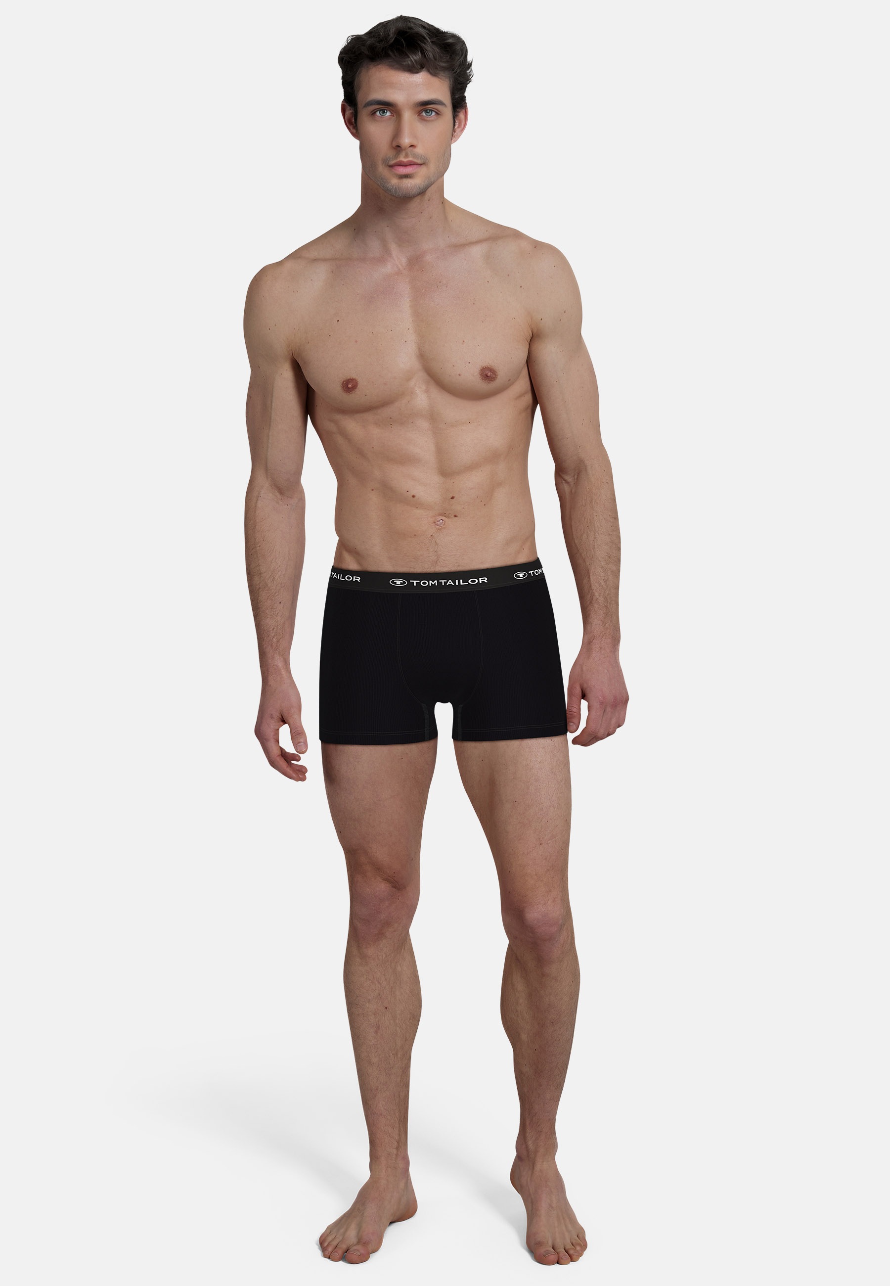 TOM TAILOR Boxershorts "Buffer" 3er Pack, weich, bequem, basic, eng, Logobu günstig online kaufen