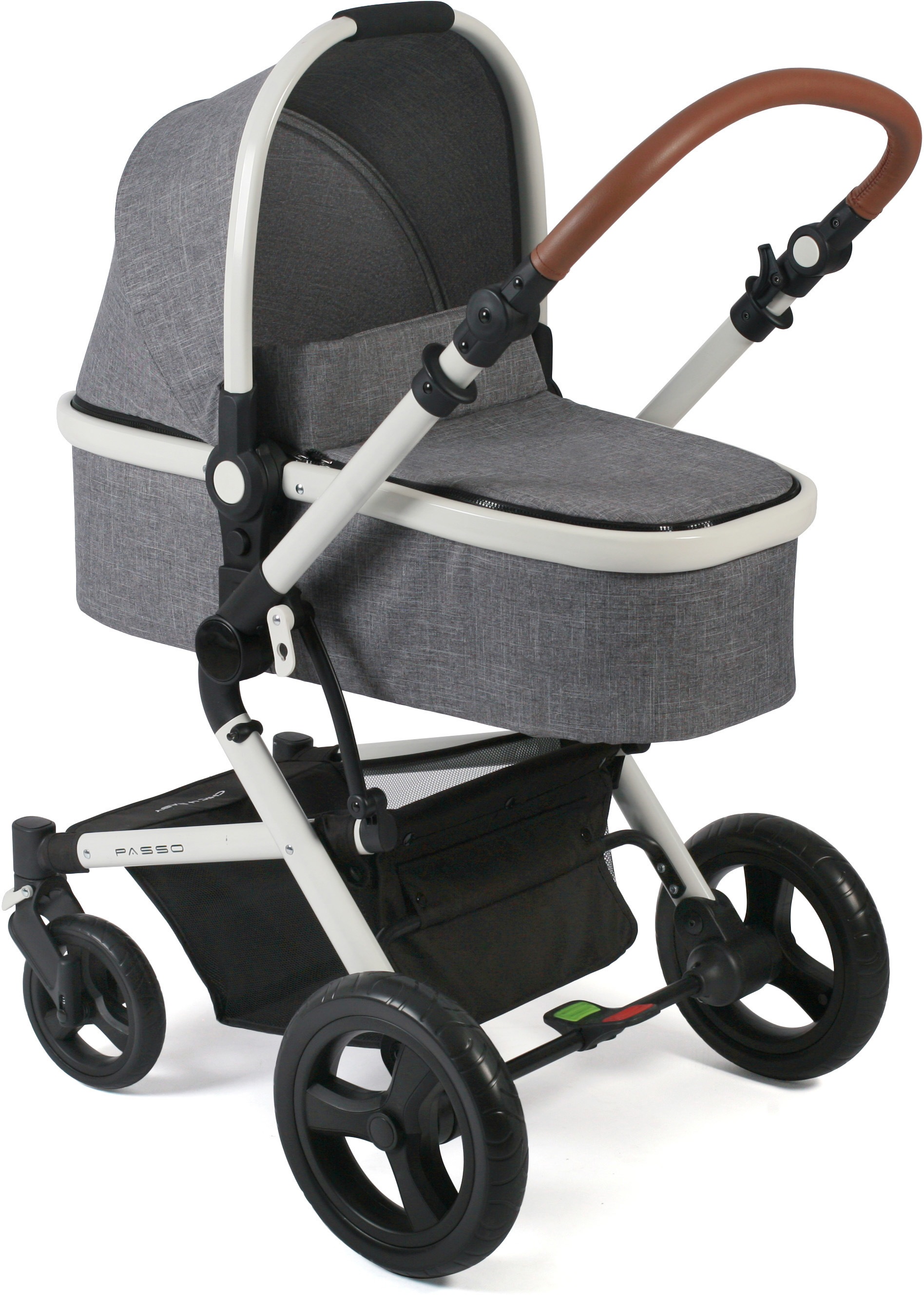 CHIC4BABY Kombi-Kinderwagen »Passo Melange Grau«...