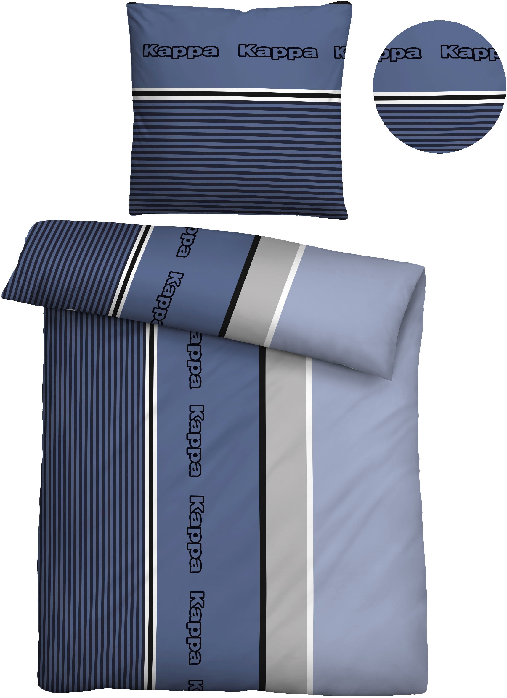 Kappa Bettwäsche "Sofia" 2 Stk. pflegeleichte + feinfädige Qualität, 100% B günstig online kaufen