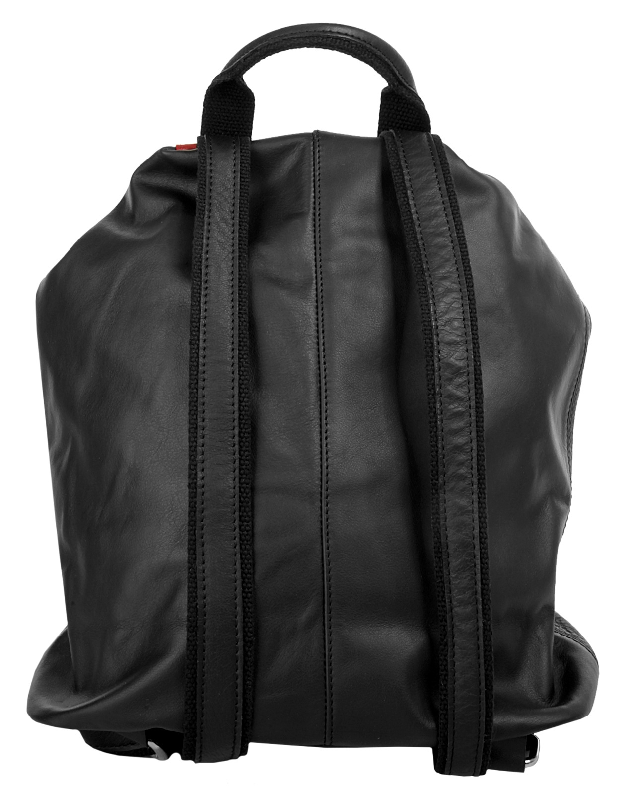 Cityrucksack CLUTY, Damen, Gr. B/H/T: 33cm x 31cm x 13cm, onesize, rot, Leder, Rindsleder, unifarben, Rucksäcke Cityrucksack, echt Leder, Made in Italy 3
