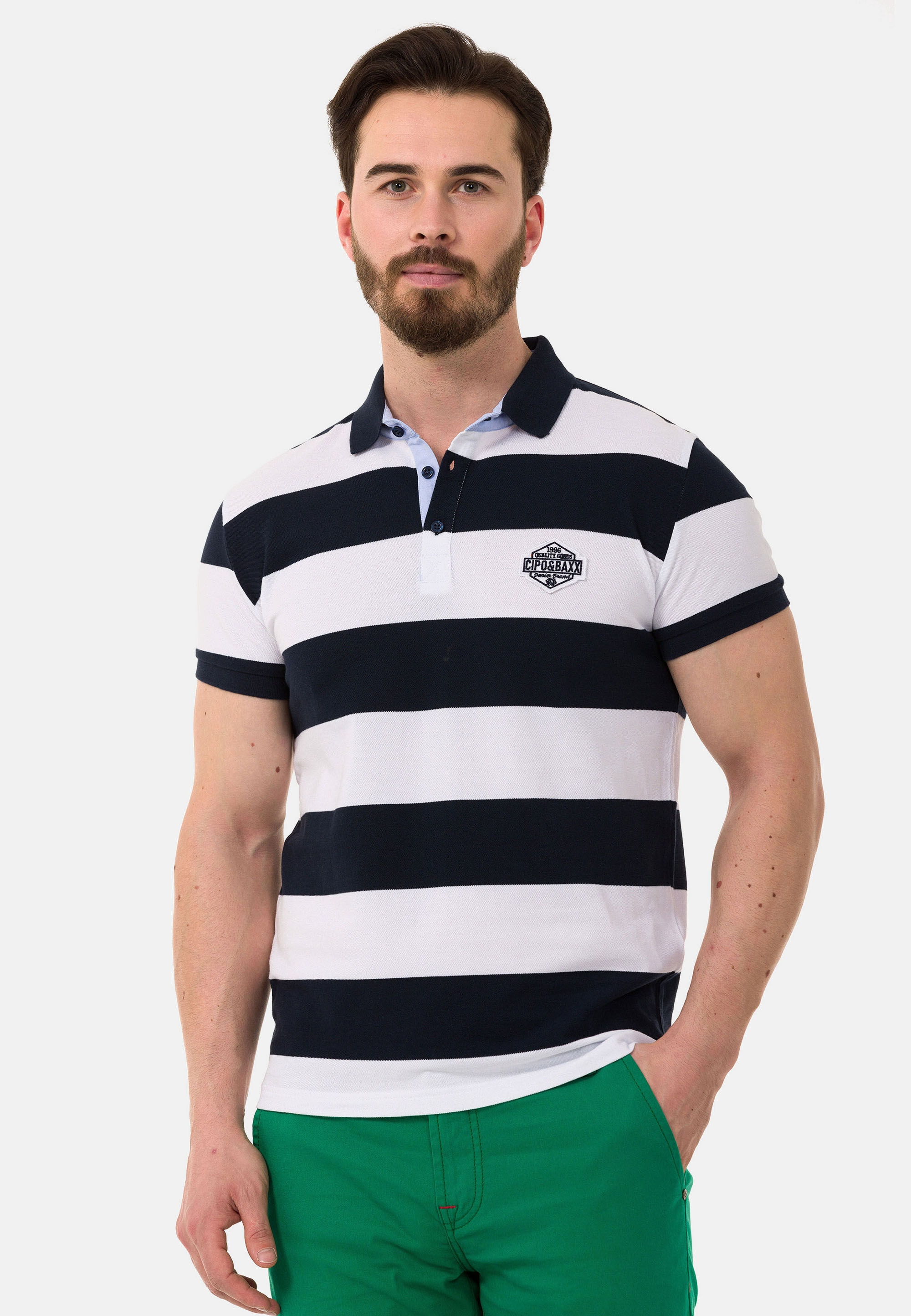 Cipo & Baxx T-Shirt »CT741« gerade geschnitten