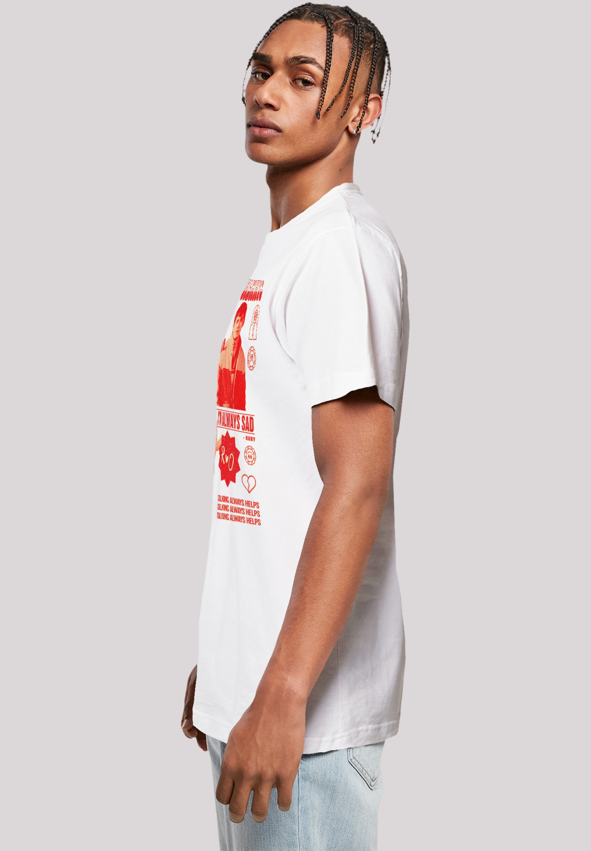 F4NT4STIC T-Shirt »Sex Education Otis Talking Helps Netflix TV Series«, Premium Qualität